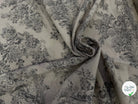 TOILE DE COTON GABRIELLE FUSAIN EFFET LIN 150 CM - My Little Coupon