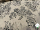 TOILE DE COTON GABRIELLE FUSAIN EFFET LIN 150 CM - My Little Coupon