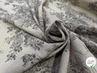 TOILE DE COTON GABRIELLE FUSAIN EFFET LIN 150 CM - My Little Coupon