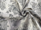 TOILE DE COTON GABRIELLE FUSAIN EFFET LIN 150 CM - My Little Coupon