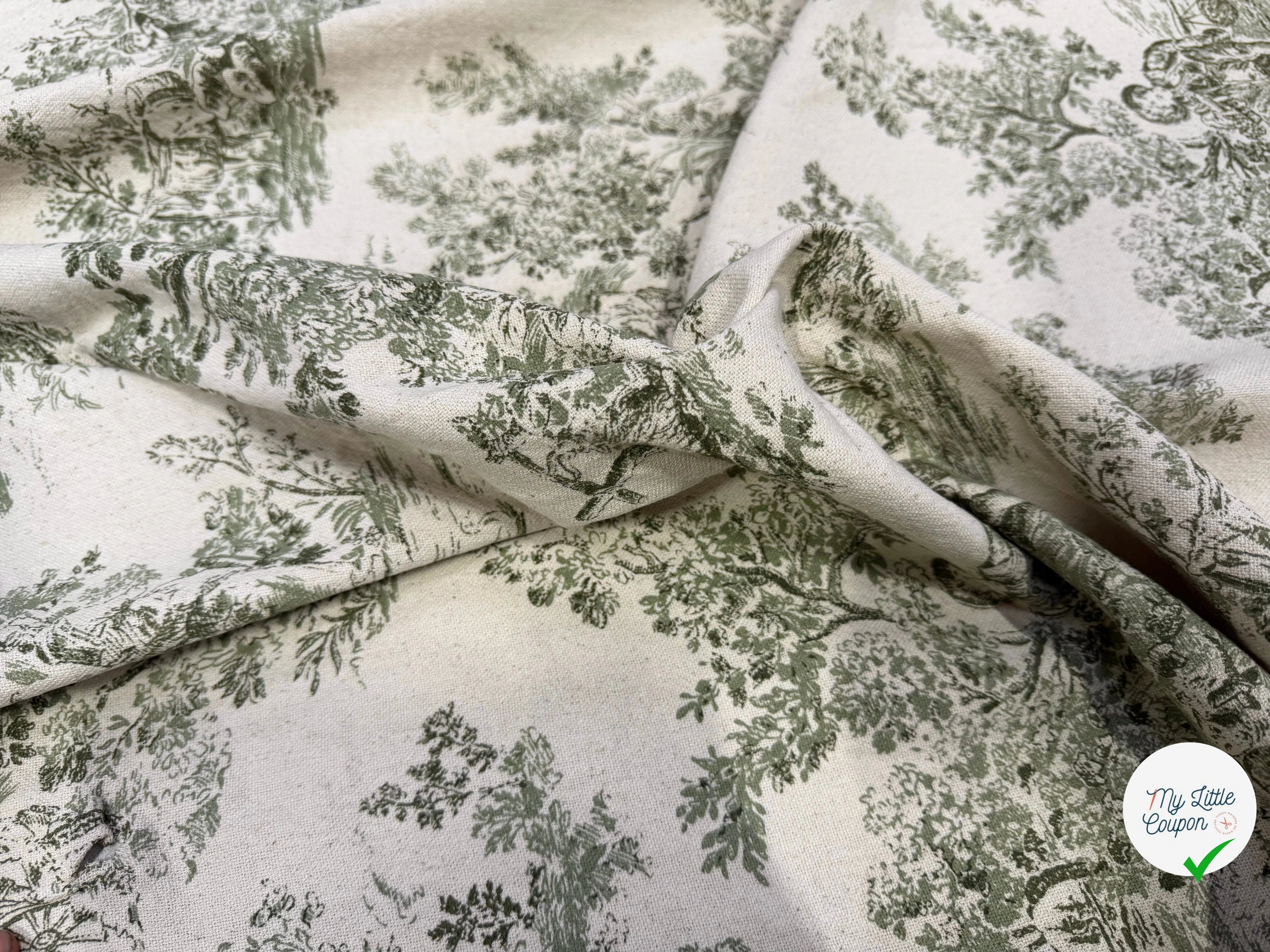 TOILE DE COTON GABRIELLE KAKI 150 CM - My Little Coupon
