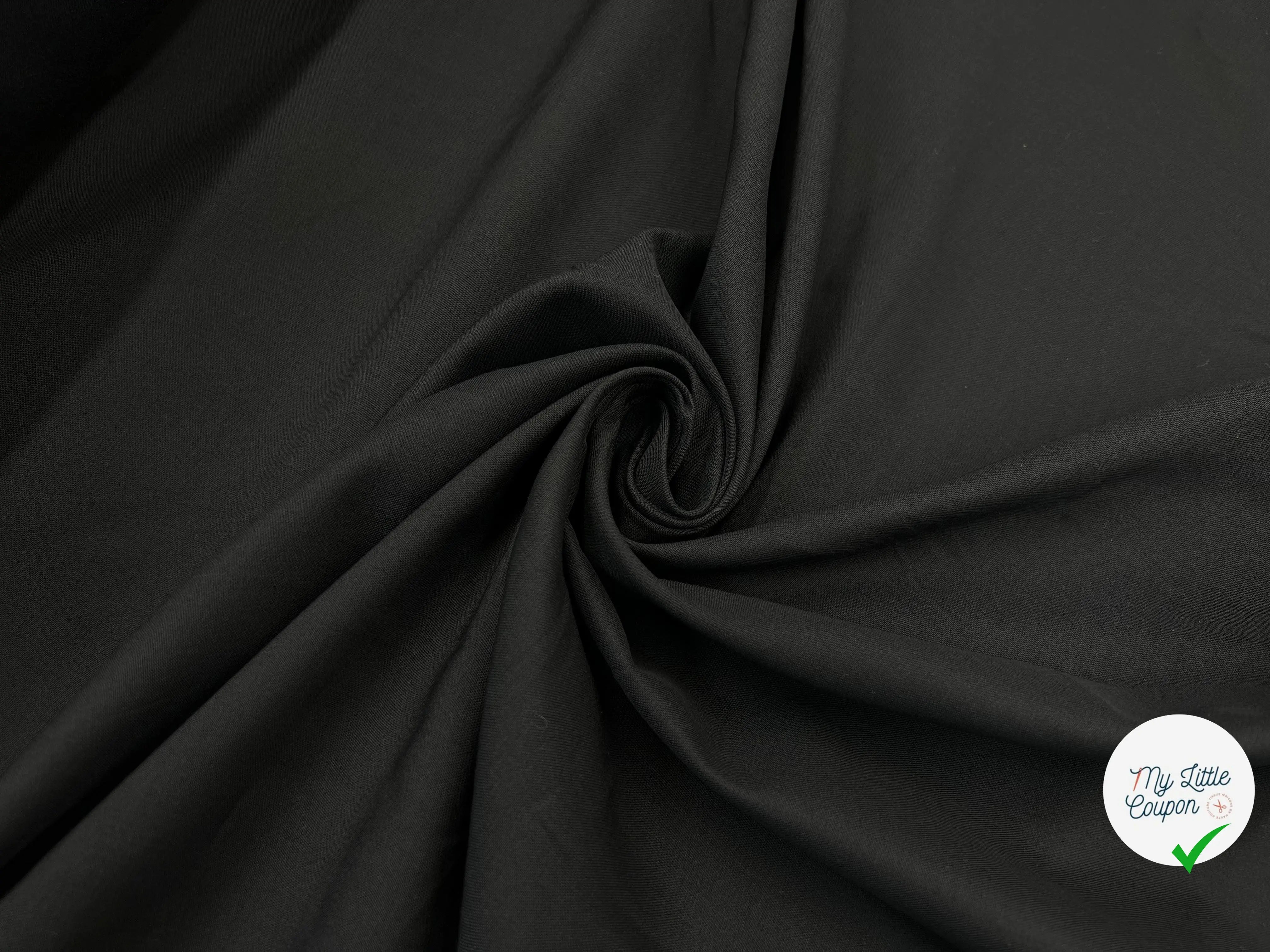 TAFFETAS COUPE VENT NOIR - My Little Coupon - tissu - coudre