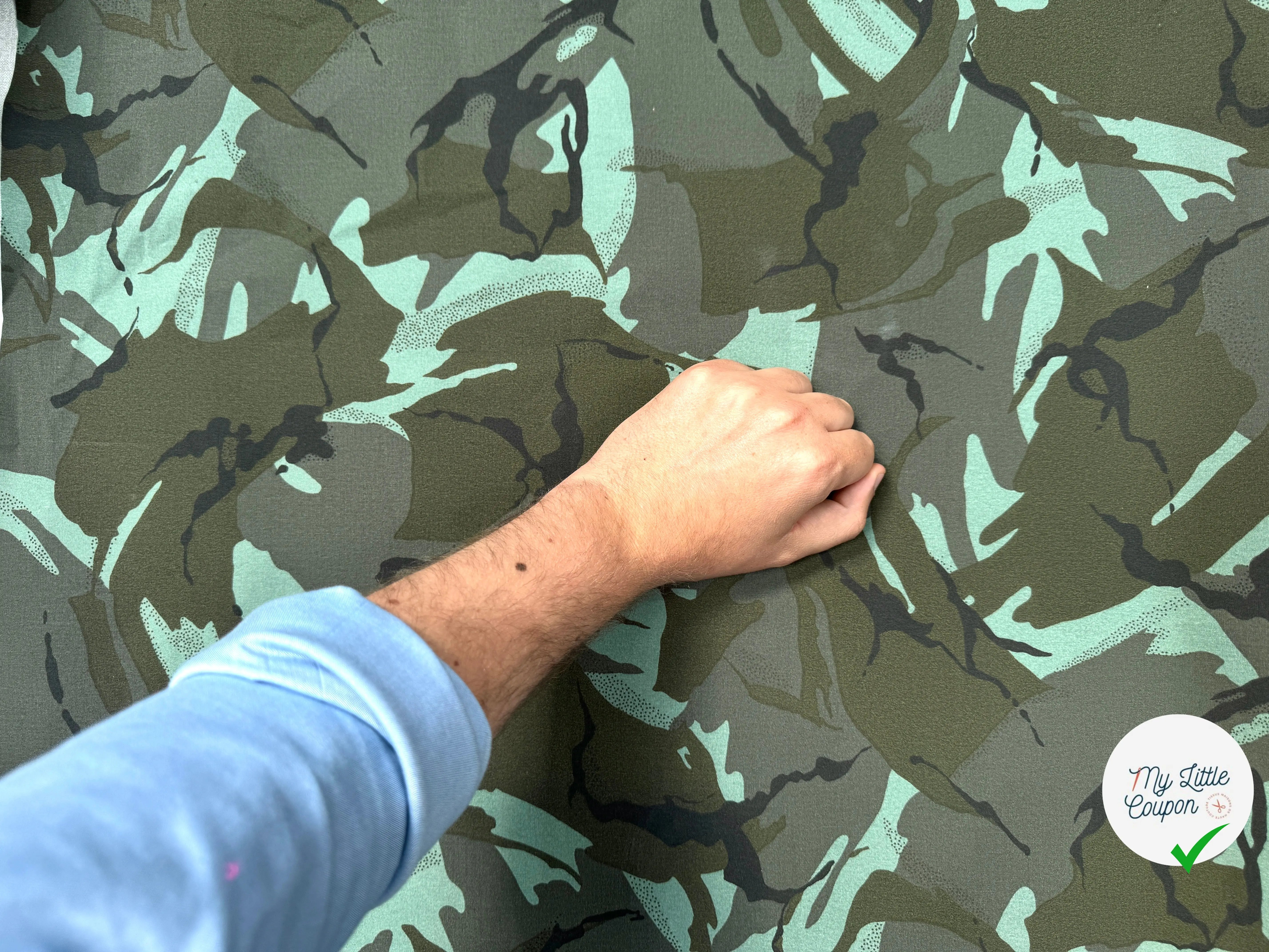 TOILE DE COTON PARKA ARMY COULEURS FRAICHES - My Little Coupon