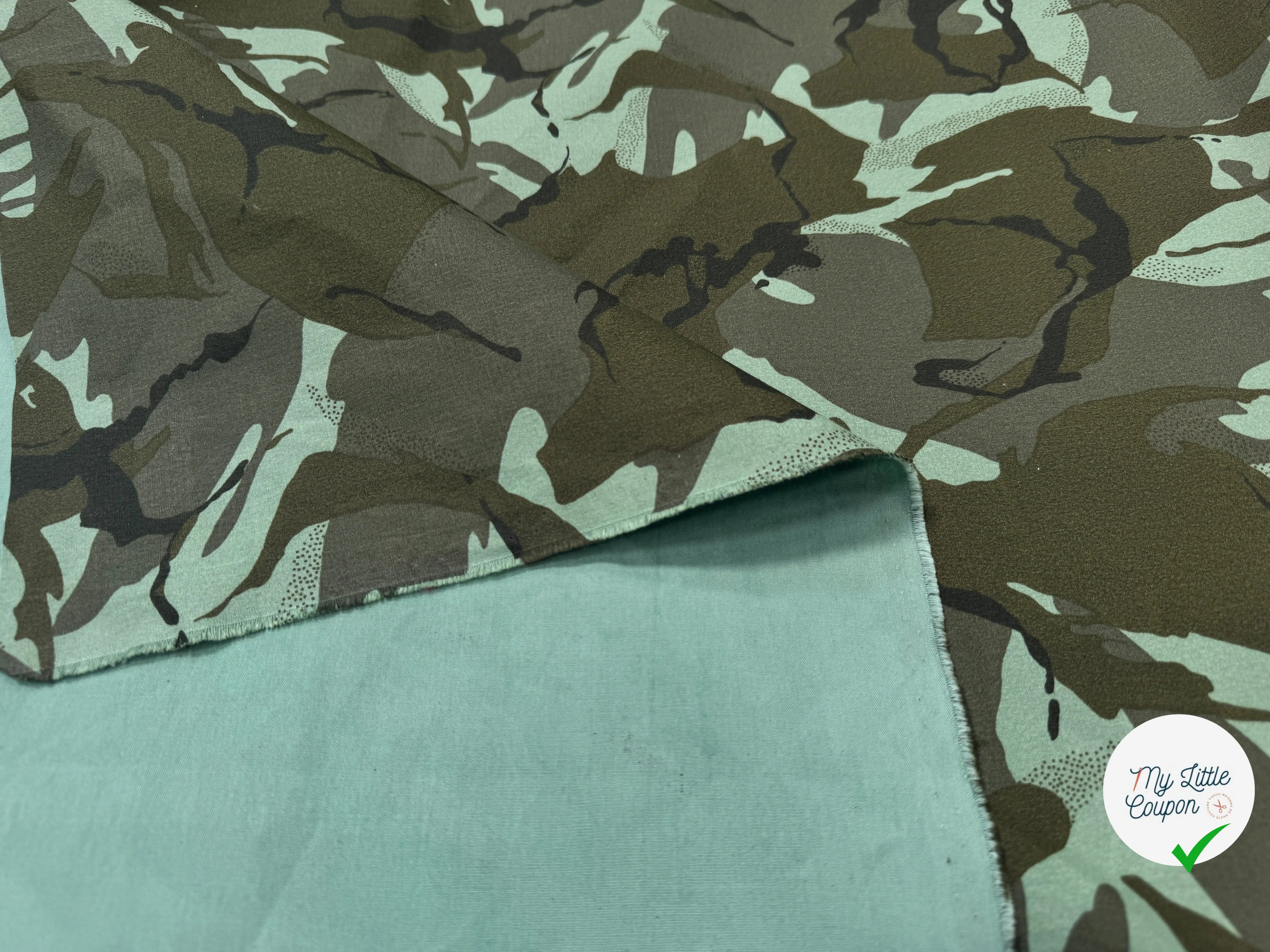 TOILE DE COTON PARKA ARMY COULEURS FRAICHES - My Little Coupon