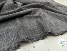TOILE DE COTON SEMI LOURDE GRIS CHINÉ MSO