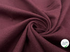 TOILE DE COTON STRETCH BORDEAUX SERGÉE - My Little Coupon - tissu - coudre