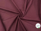 TOILE DE COTON STRETCH BORDEAUX SERGÉE - My Little Coupon - tissu - coudre