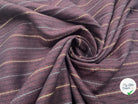 TOILE DE COTON TISSU TEINT FOND LIE DE VIN - My Little Coupon - tissu - coudre