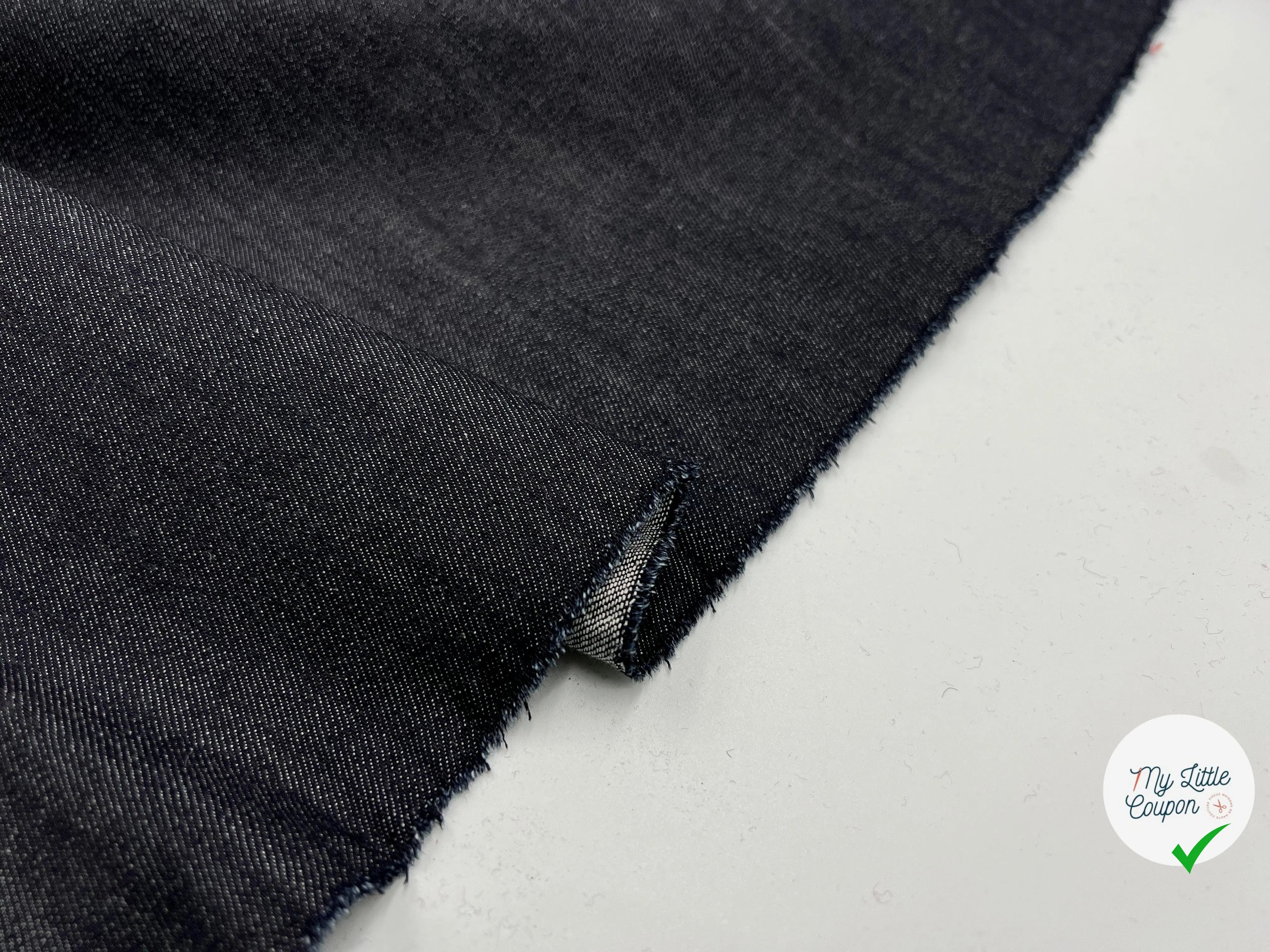 TOILE DE JEAN STRETCH BLEU BRUT 11Oz - My Little Coupon - tissu - coudre