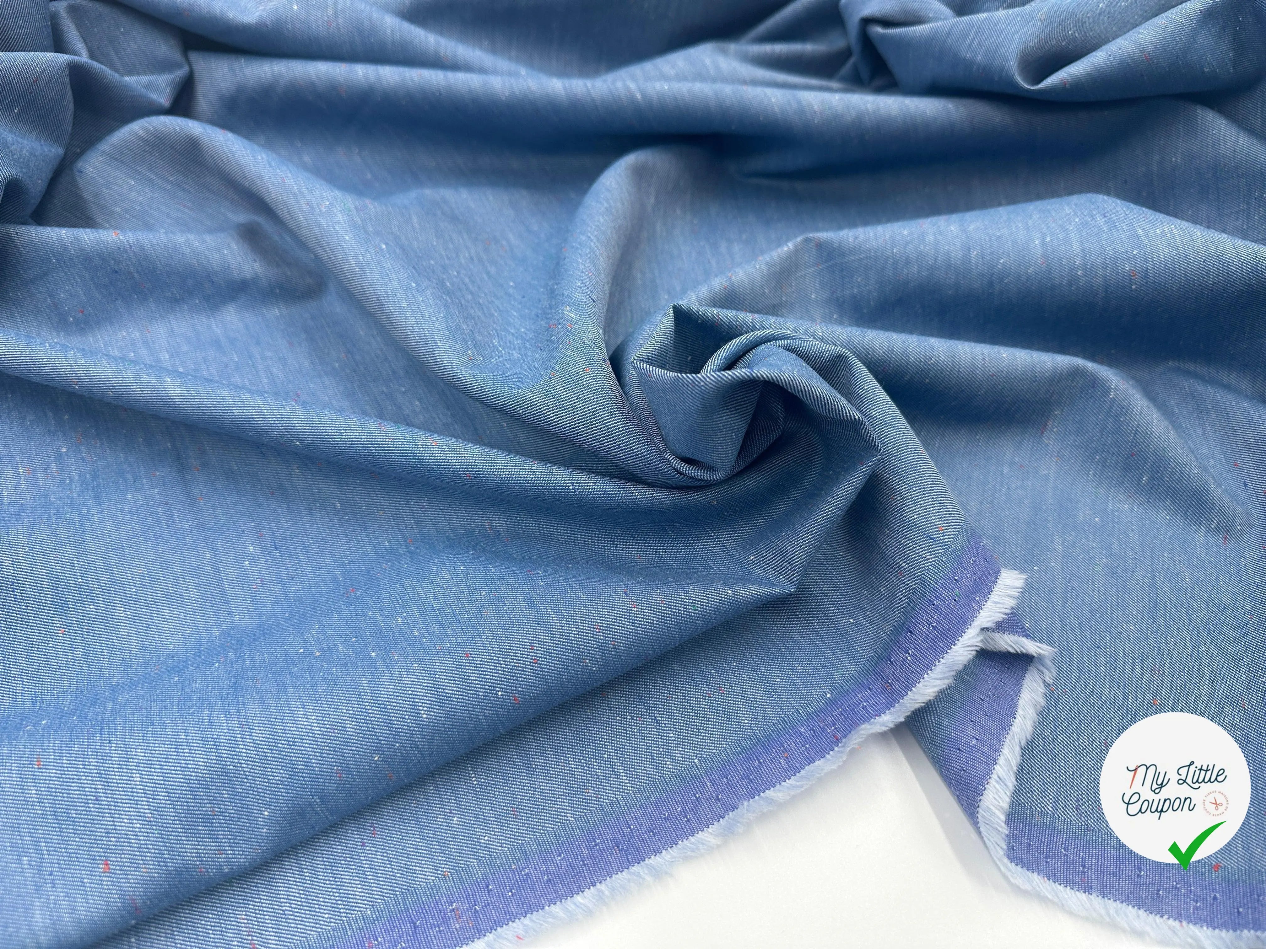 TOILE DE JEAN, VISCOSE LÉGÈRE ET MOUCHETÉE - My Little Coupon - tissu - coudre