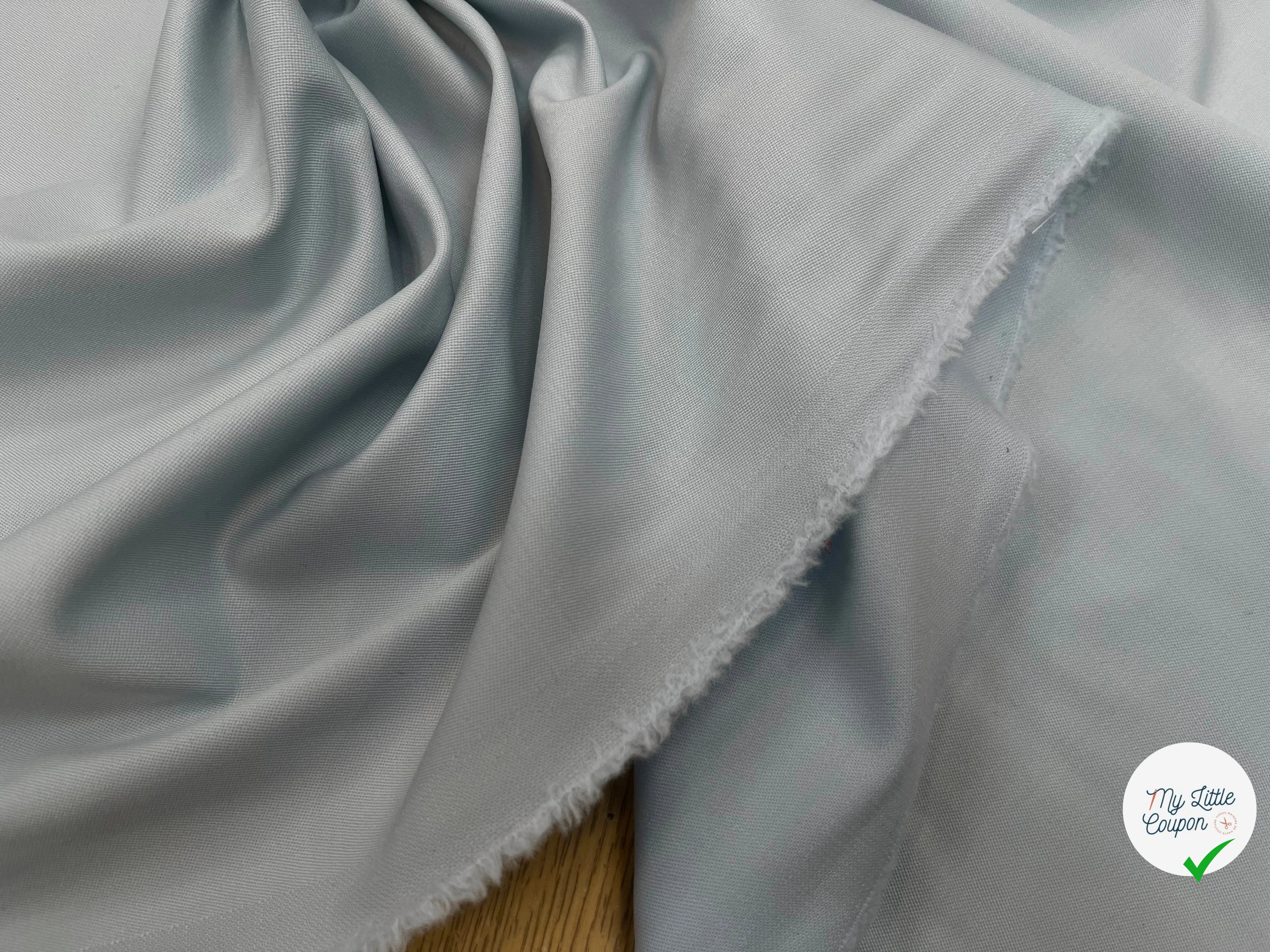 TOILE DE LAINE 97% LAINE BLEU NUAGE - My Little Coupon