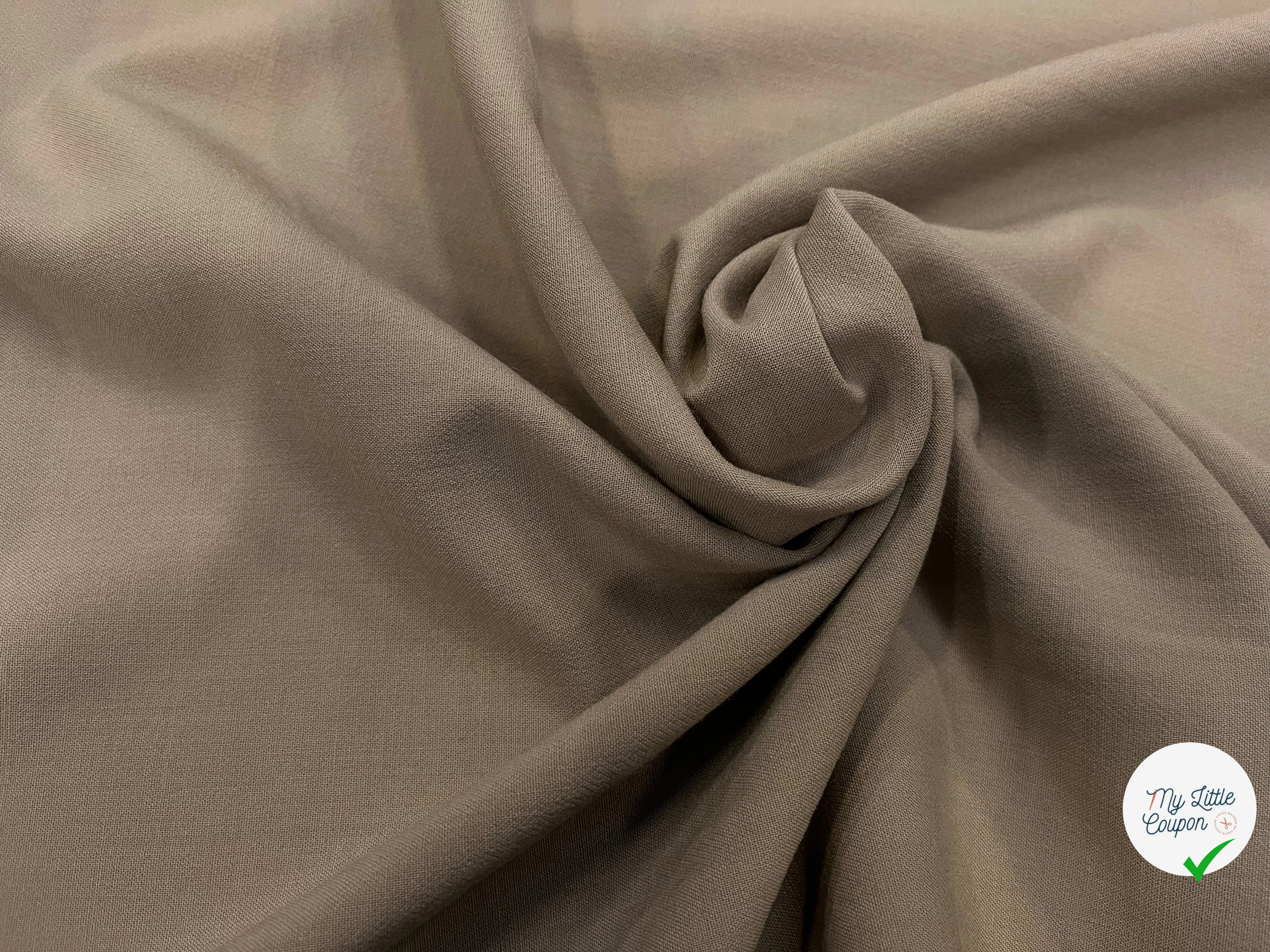 TOILE DE LAINE LOURDE STRETCH MOCHA - My Little Coupon