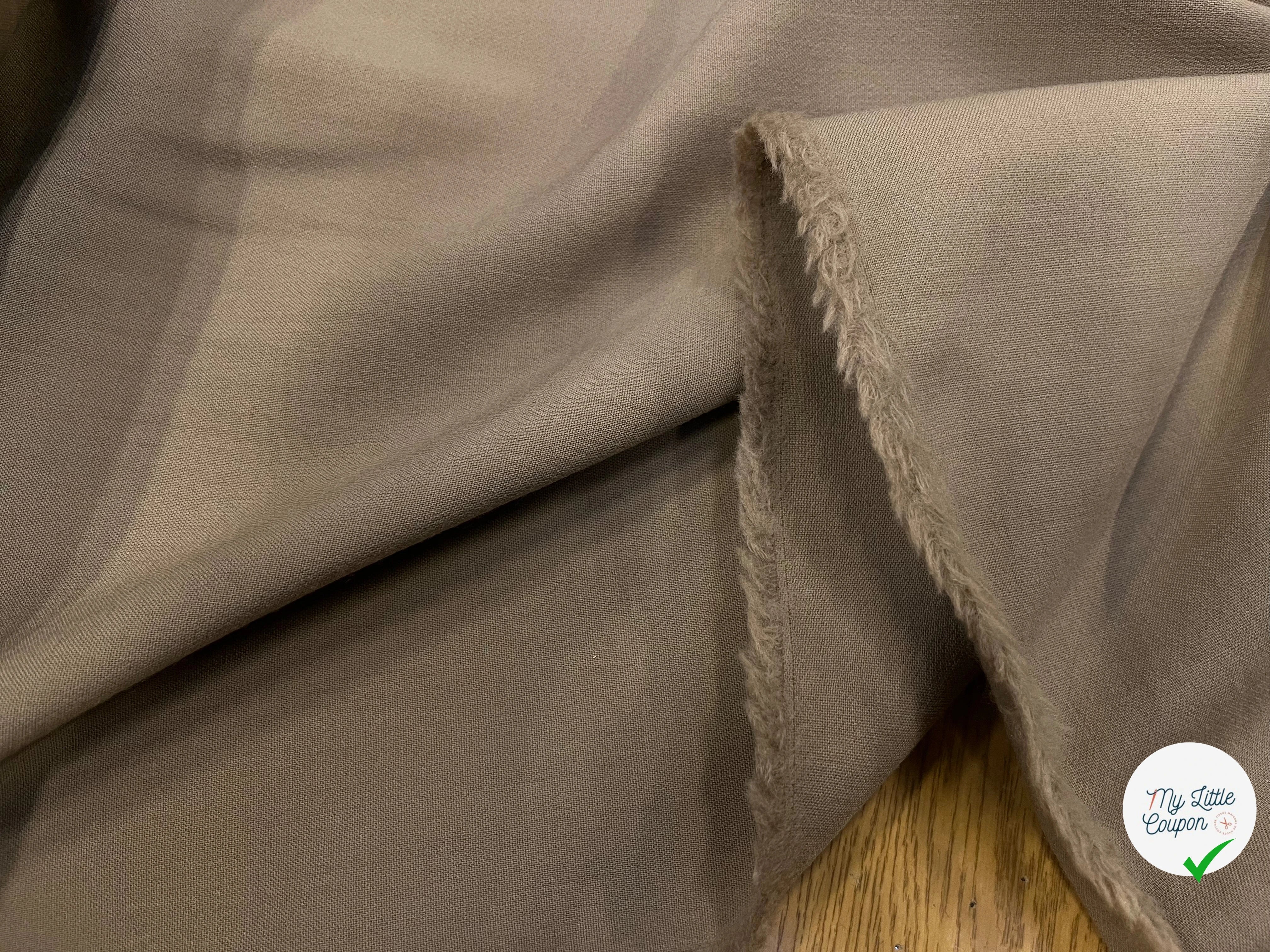 TOILE DE LAINE LOURDE STRETCH MOCHA - My Little Coupon