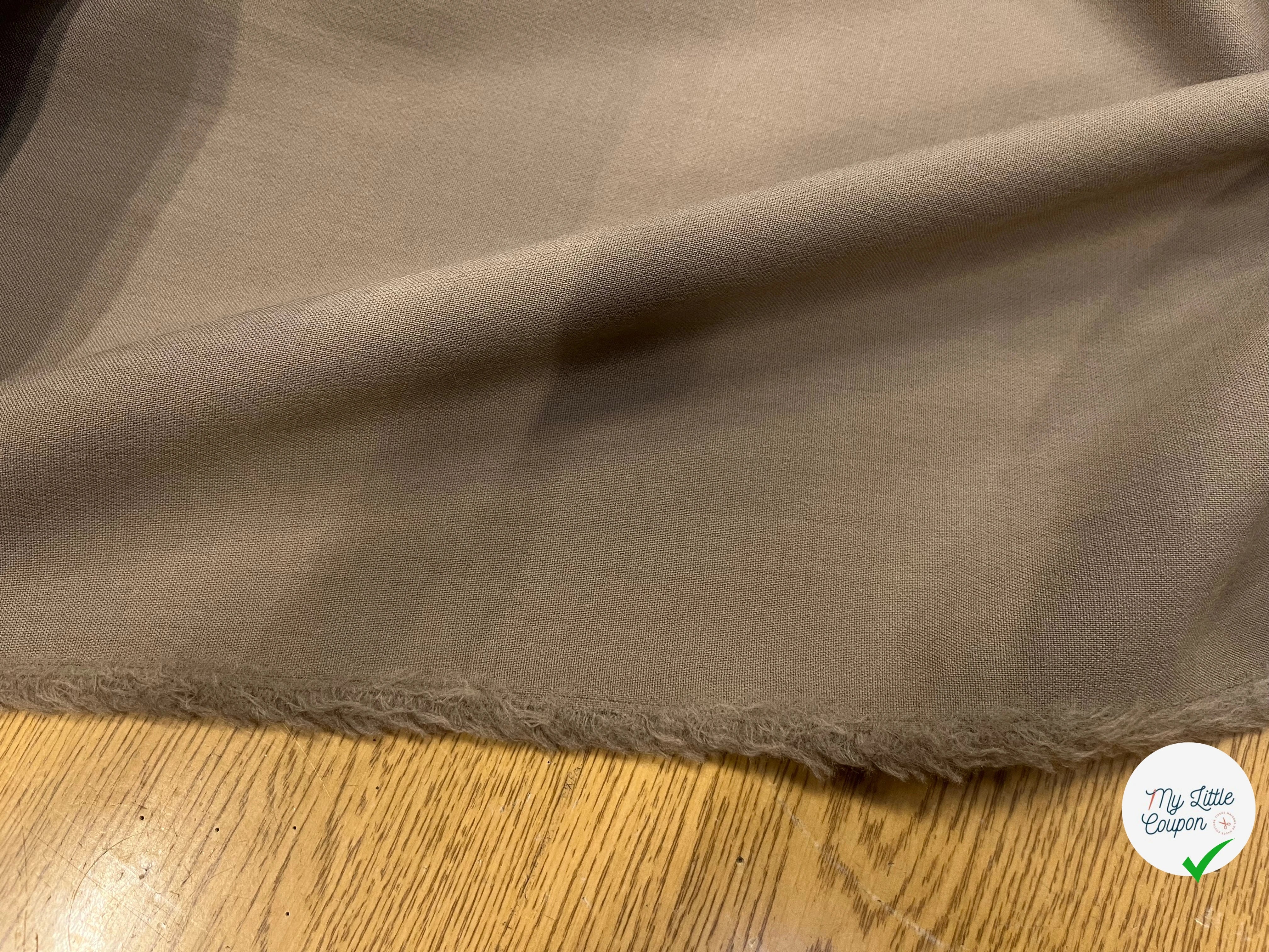 TOILE DE LAINE LOURDE STRETCH MOCHA - My Little Coupon