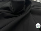 TOILE DE LAINE SIMPLE NOIRE - coupon de tissu de 3 mètres - My Little Coupon - tissu - coudre
