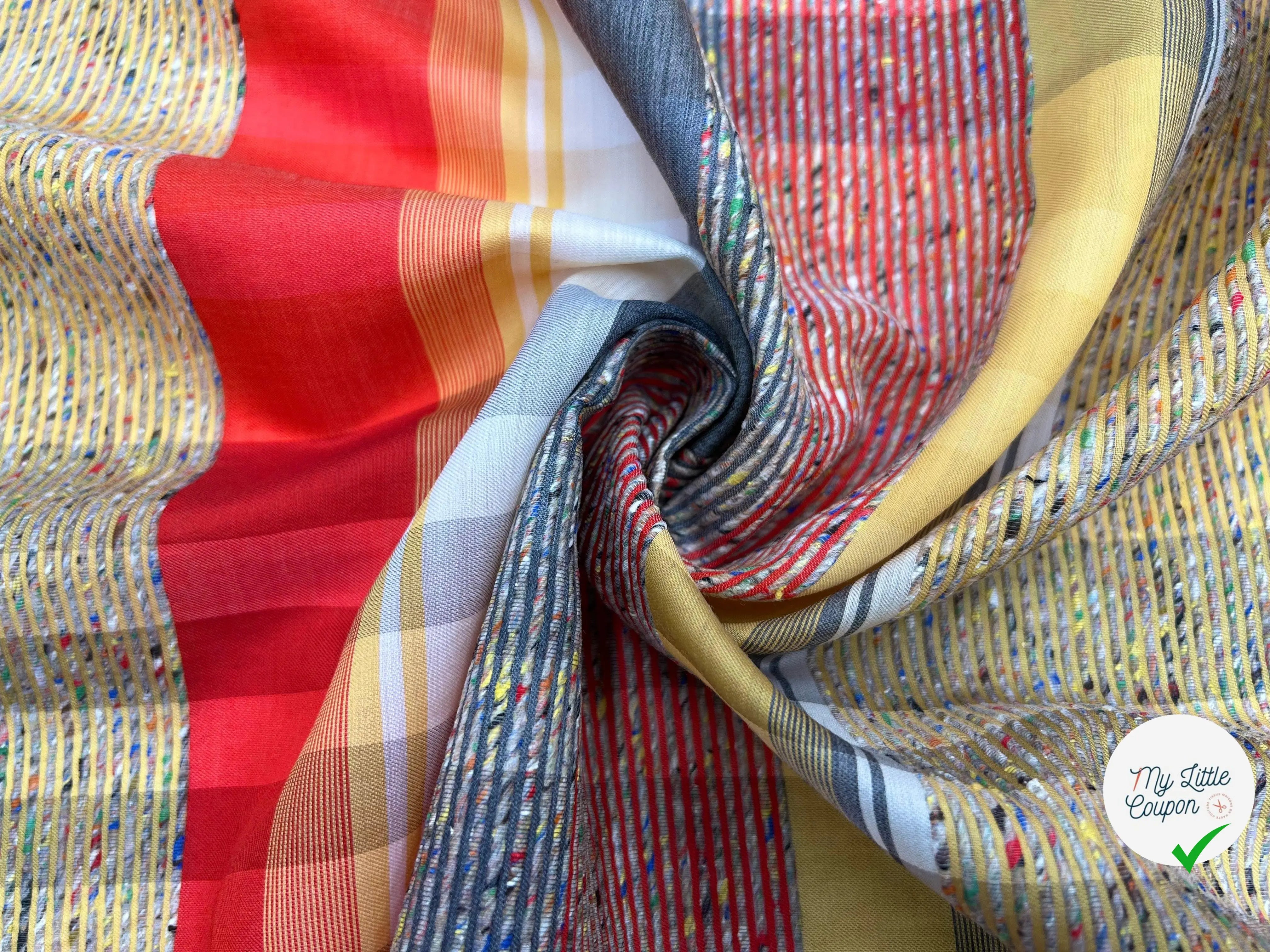 TOILE DE LAINE SOPHISTICATION MADRAS - My Little Coupon - tissu - coudre