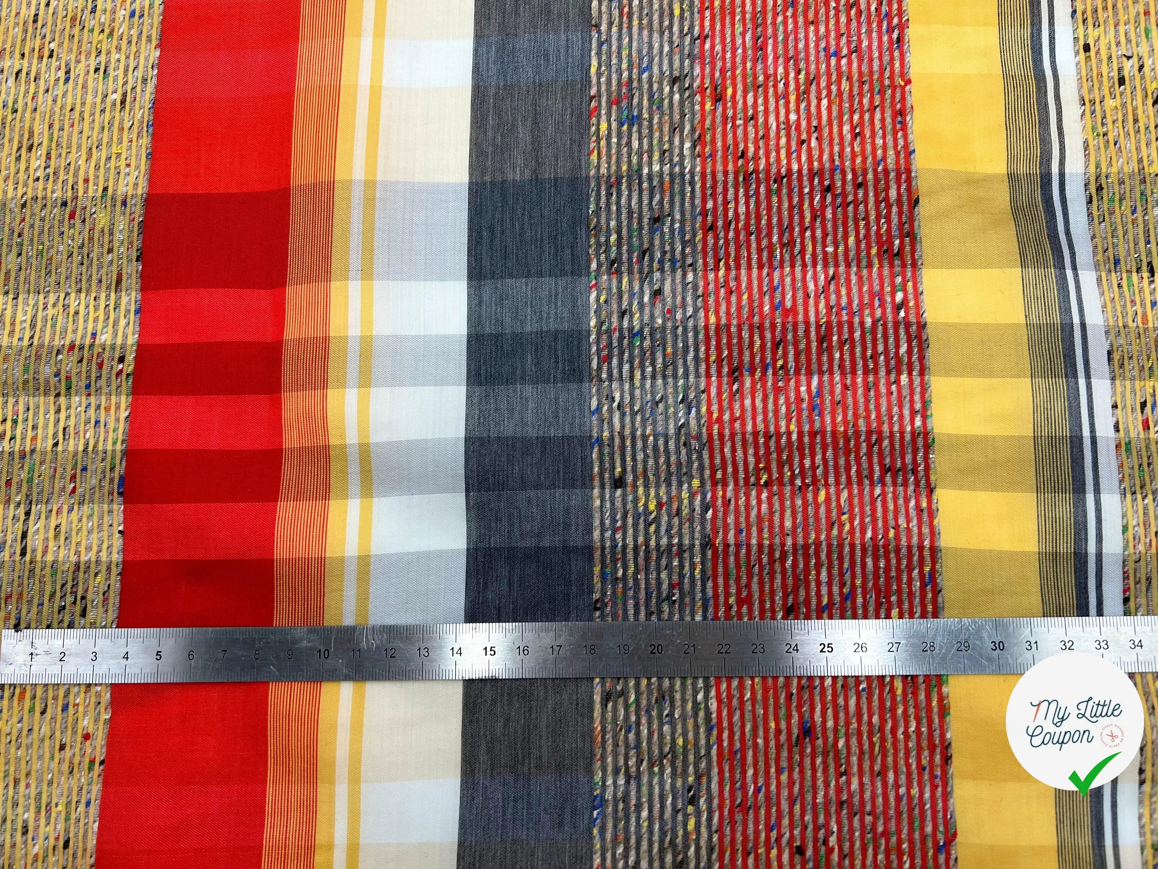 TOILE DE LAINE SOPHISTICATION MADRAS - My Little Coupon - tissu - coudre