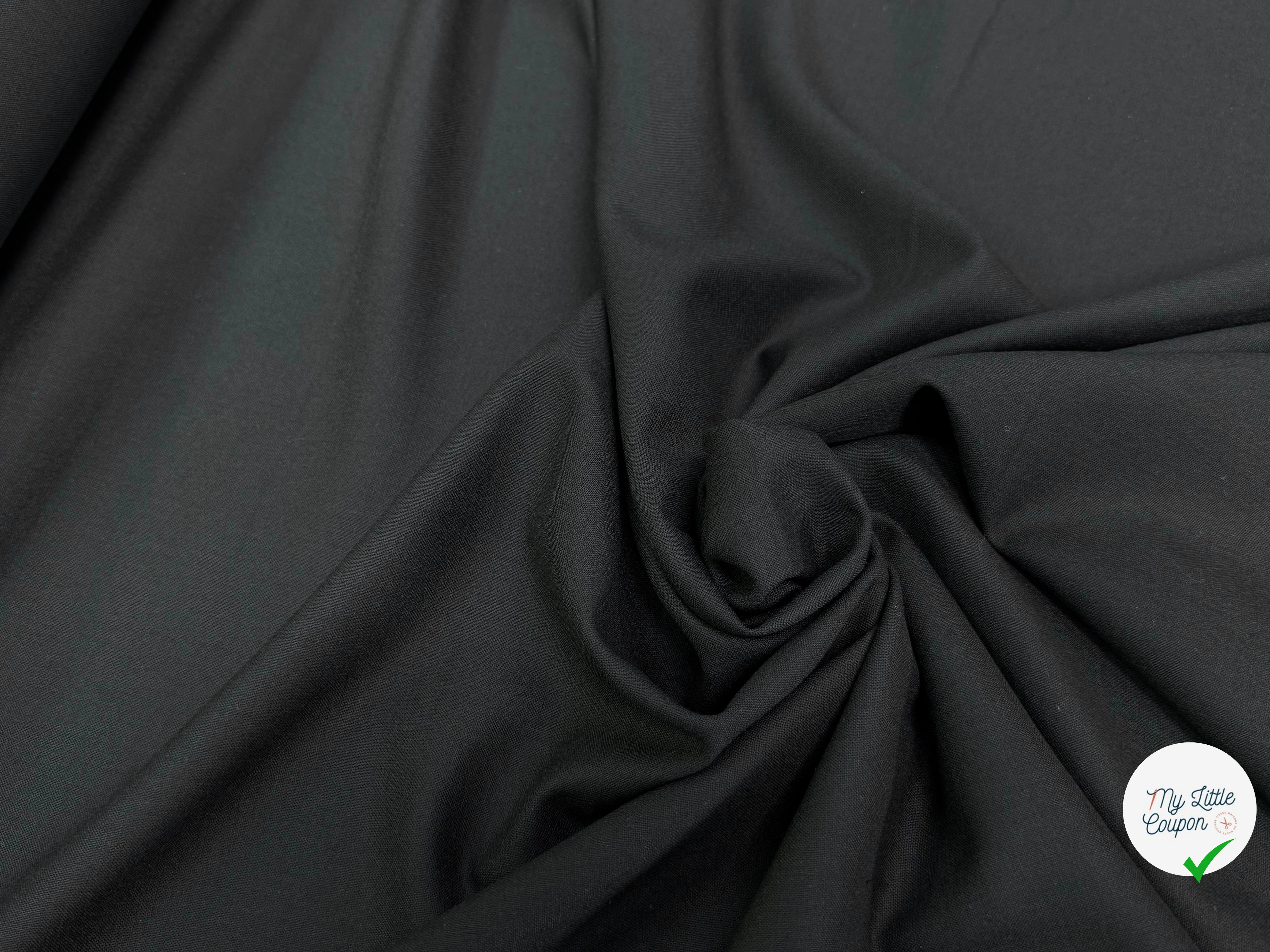 TOILE DE LAINE STRETCH PREMIUM DEEP BLACK - My Little Coupon