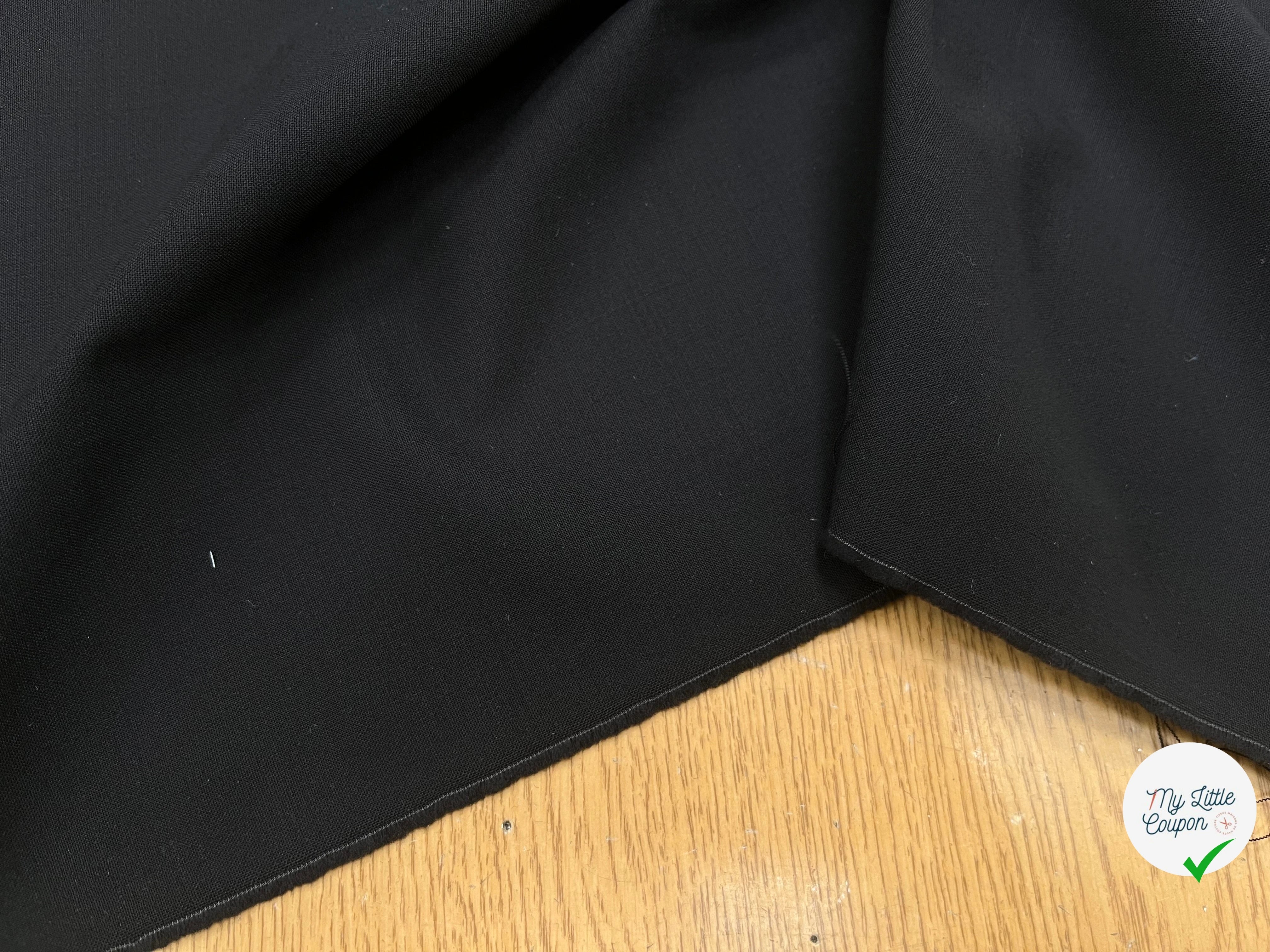 TOILE DE LAINE ULTRA STRETCH BLACK 150CM - My Little Coupon