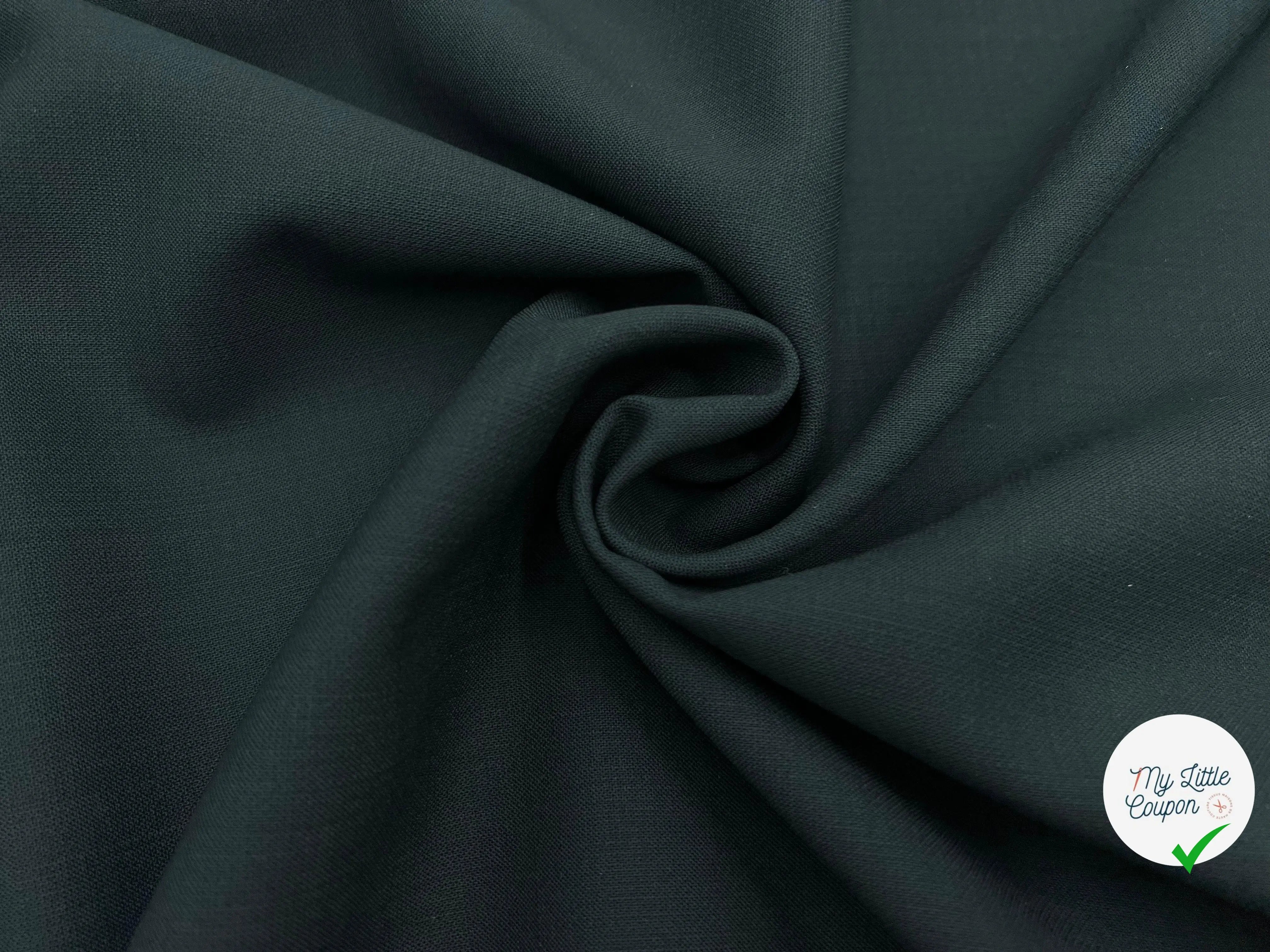 TOILE DE LAINE VERT SAPIN - My Little Coupon - tissu - coudre