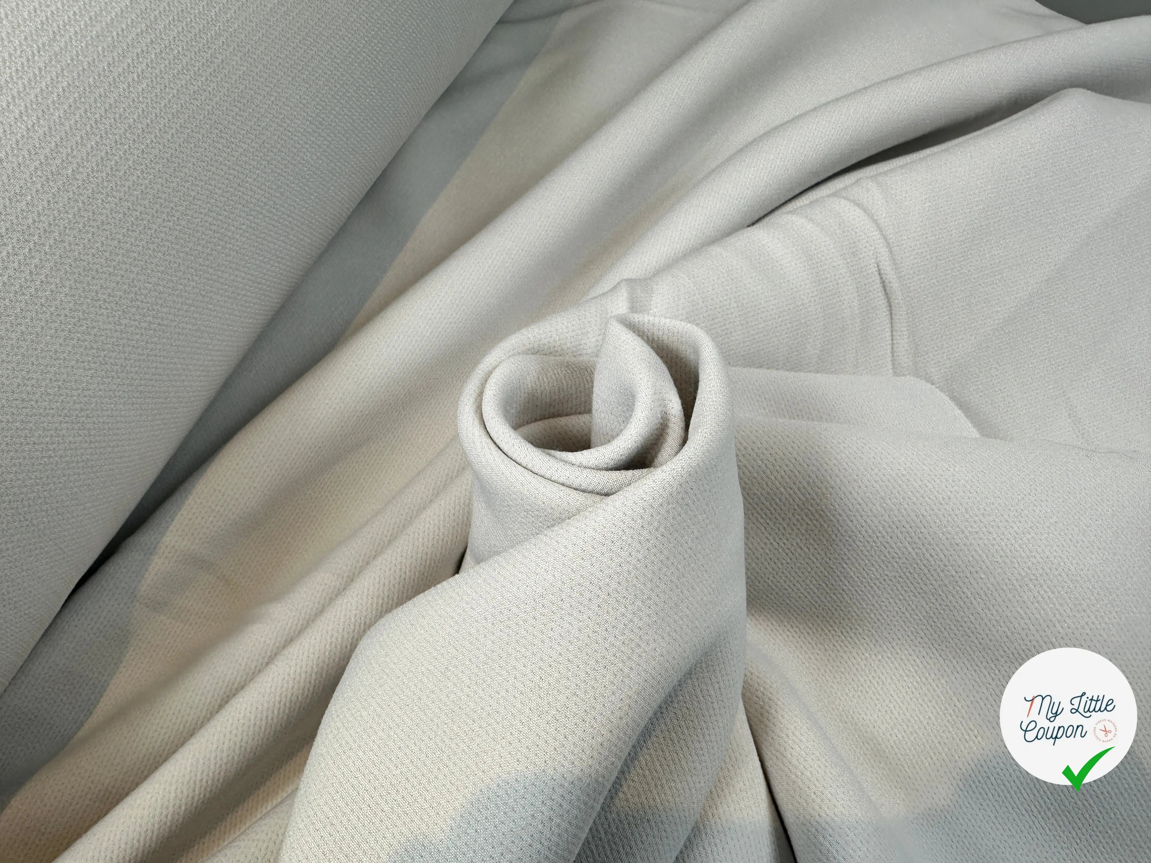 TOILE DOUBLE ETOFFE POUDRÉE DIRTY WHITE MSO