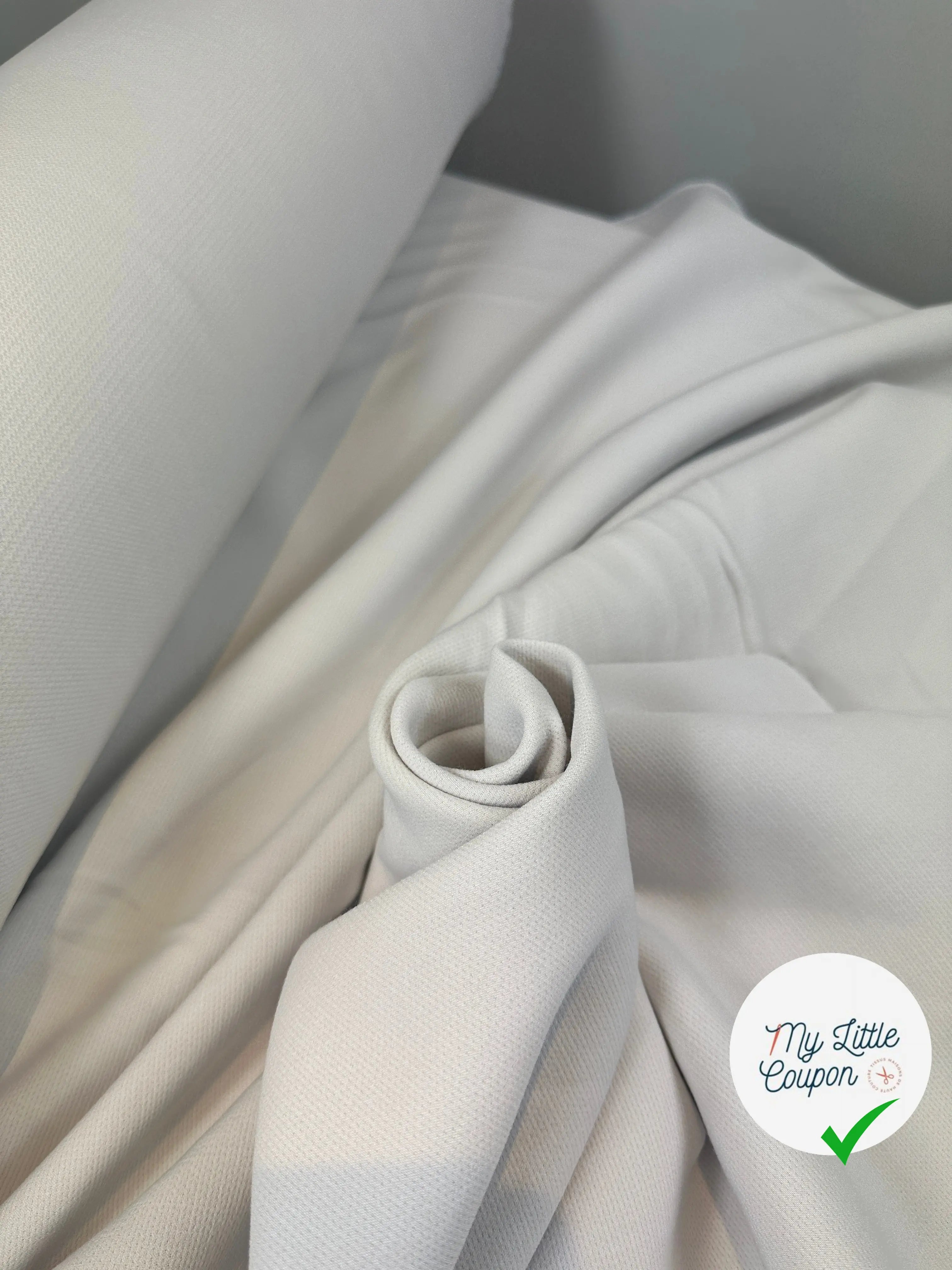 TOILE DOUBLE ETOFFE POUDRÉE DIRTY WHITE MSO