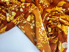TOILE DOUPIONNÉE IMPRIMÉE SAFRAN ET ROUILLE - My Little Coupon - tissu - coudre