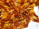 TOILE DOUPIONNÉE IMPRIMÉE SAFRAN ET ROUILLE - My Little Coupon - tissu - coudre
