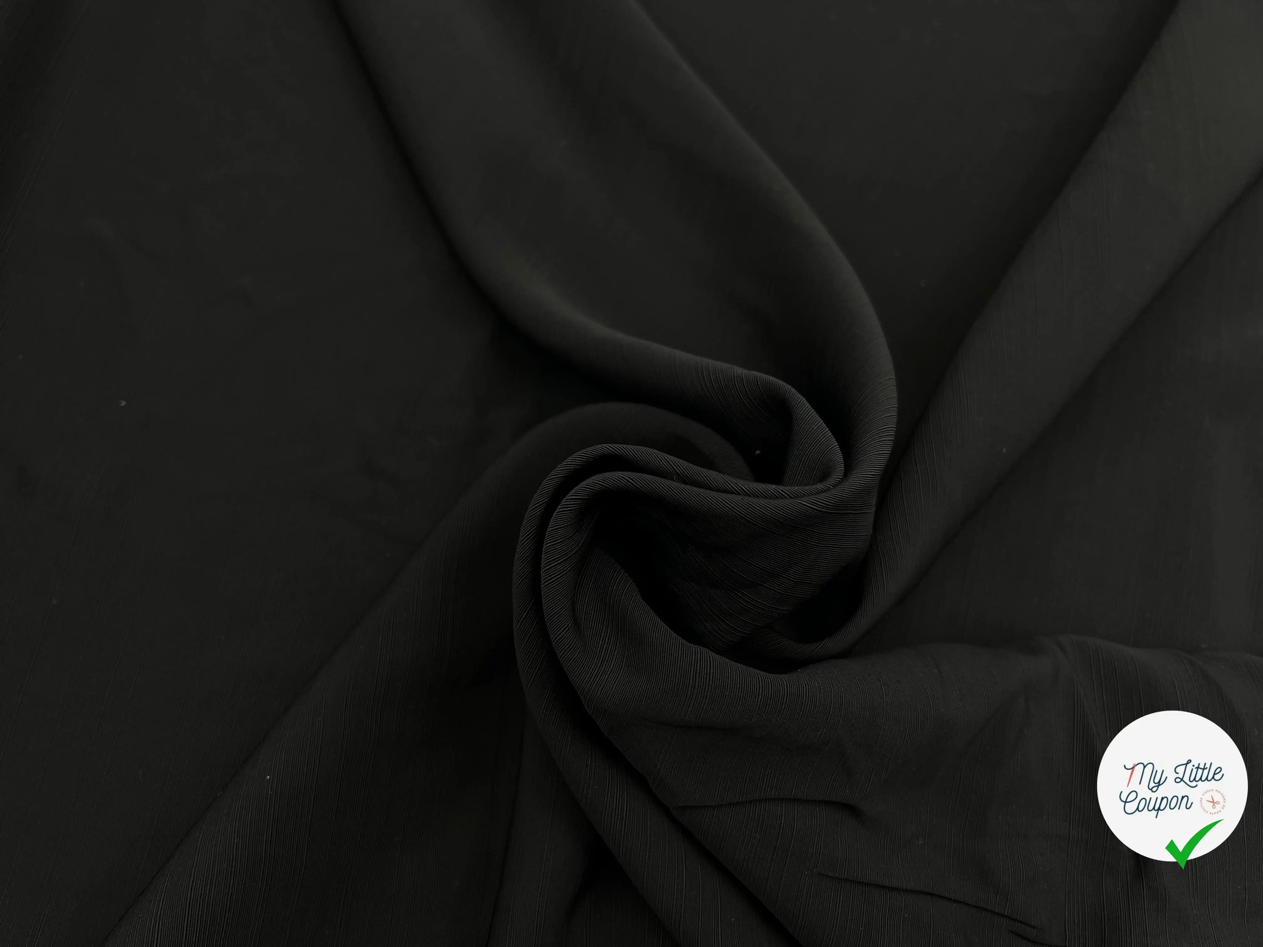 TOILE FLAMMÉE FROIDE NOIRE - My Little Coupon - tissu - coudre