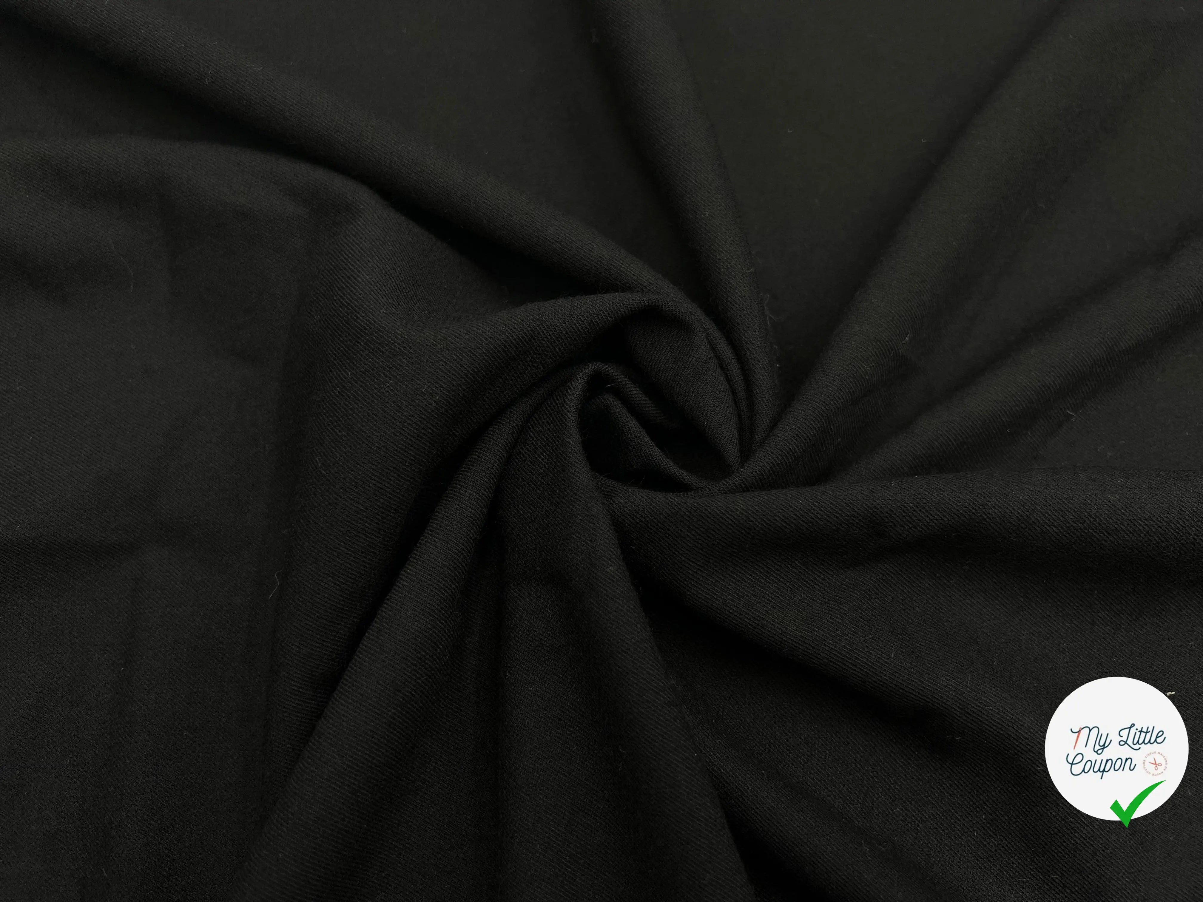 TOILE FLUIDE NOIR - My Little Coupon - tissu - coudre