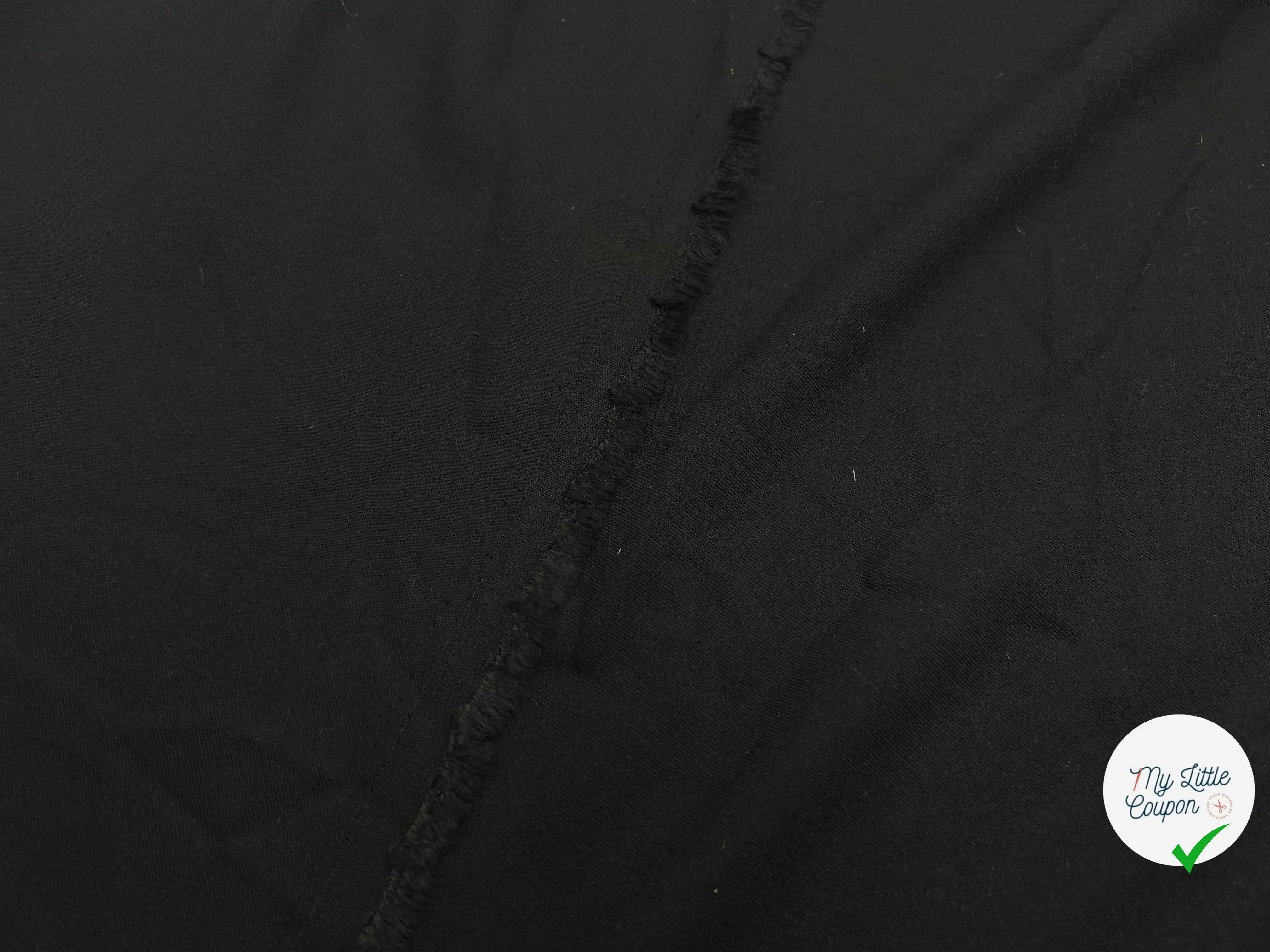 TOILE FLUIDE NOIR - My Little Coupon - tissu - coudre