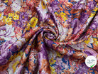 TOILE IMPRIMÉ SCINTILLANTE BOUQUET MÉTALLISÉ - My Little Coupon - tissu - coudre