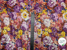 TOILE IMPRIMÉ SCINTILLANTE BOUQUET MÉTALLISÉ - My Little Coupon - tissu - coudre
