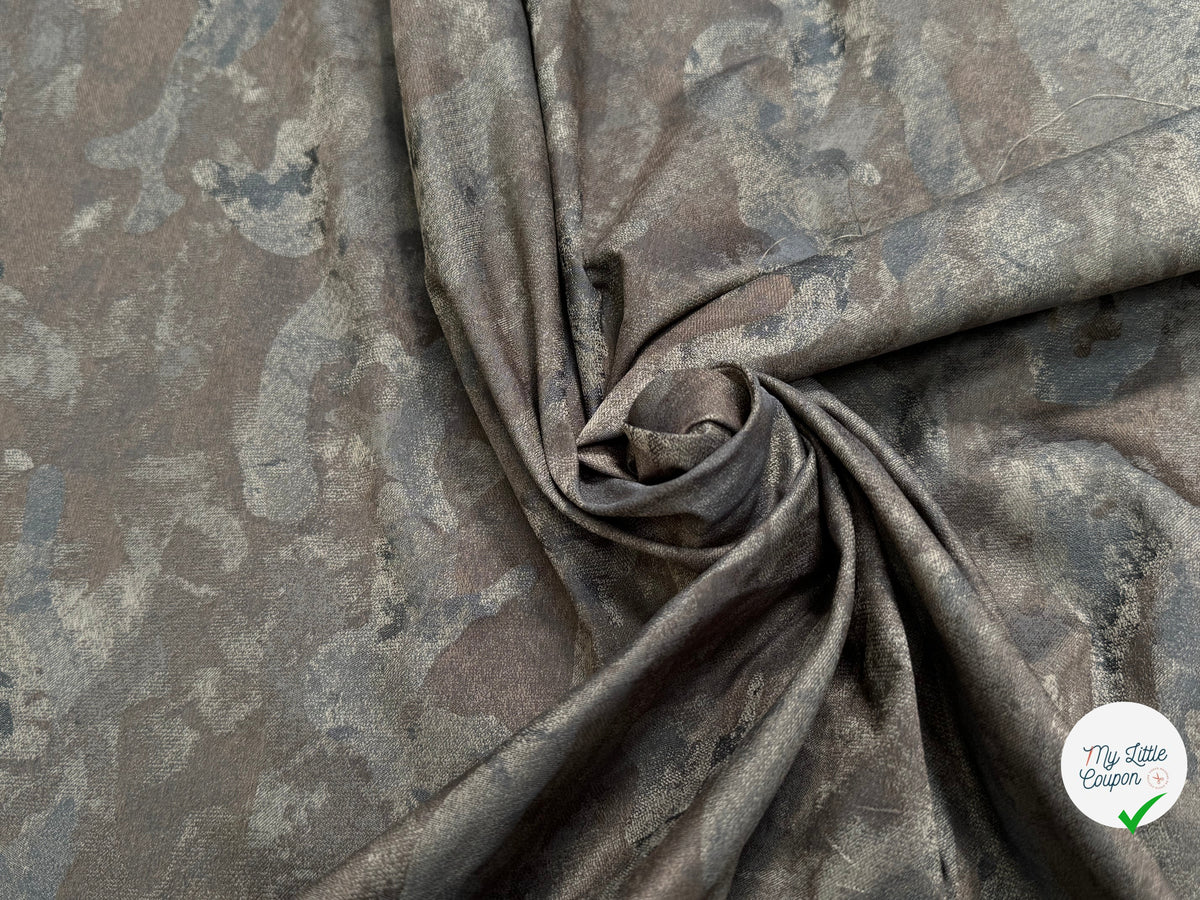 TOILE JACQUARD FIN MOTIF ARMY - My Little Coupon