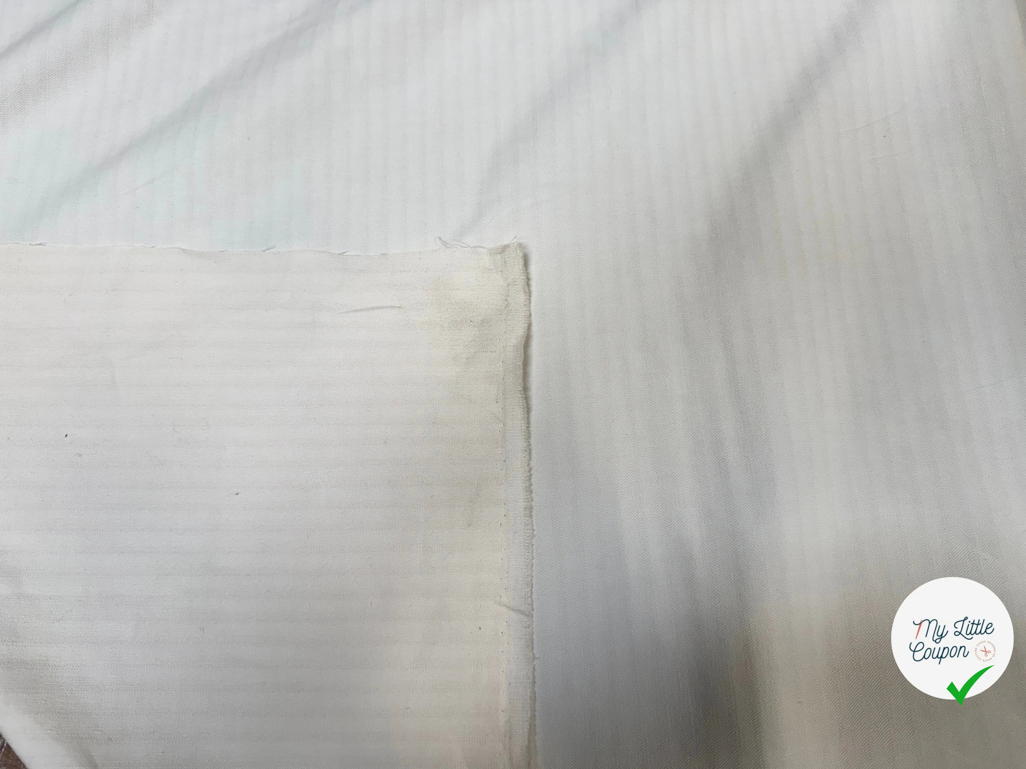 TOILE LOURDE COTON LIN ESPRIT COUTIL BLANC CASSE - My Little Coupon