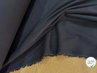 TOILE LOURDE SERGÉE NOIRE CRAQUELANTE 100% COTON - My Little Coupon
