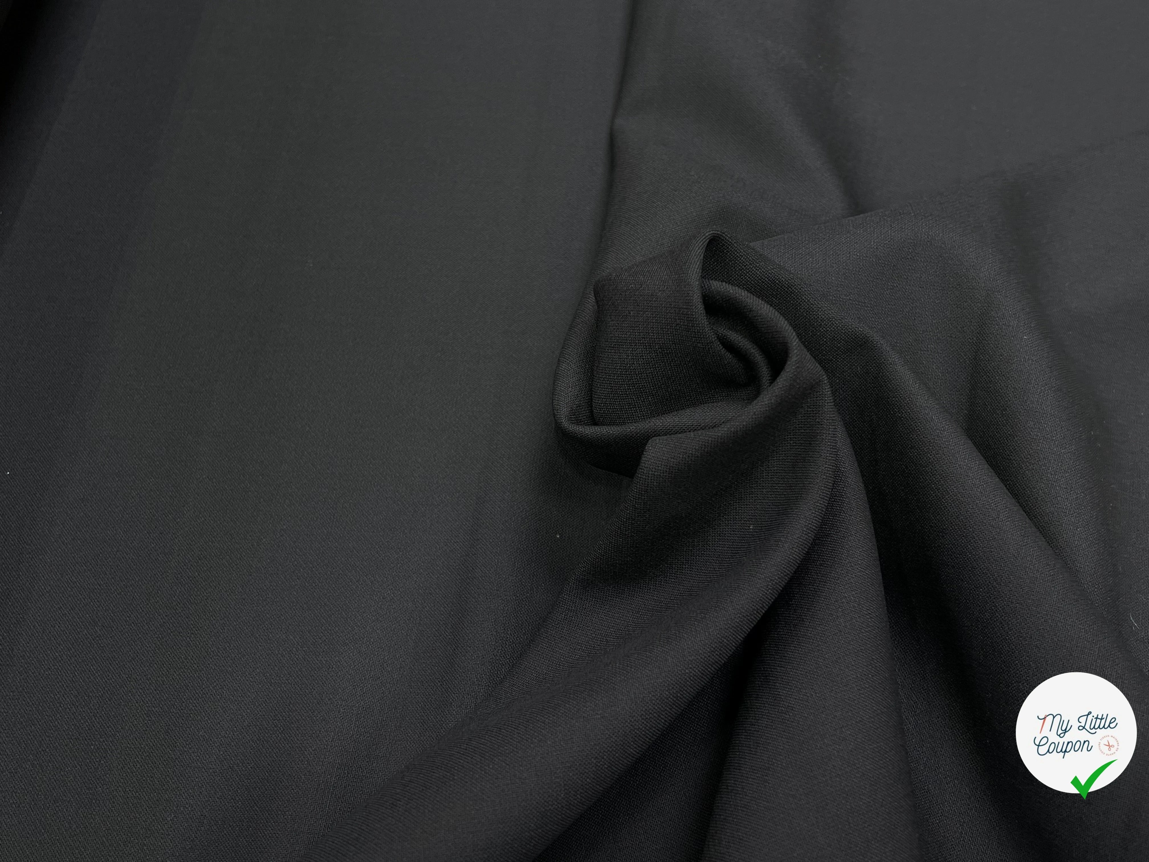 TOILE LOURDE STRETCH NOIR - My Little Coupon