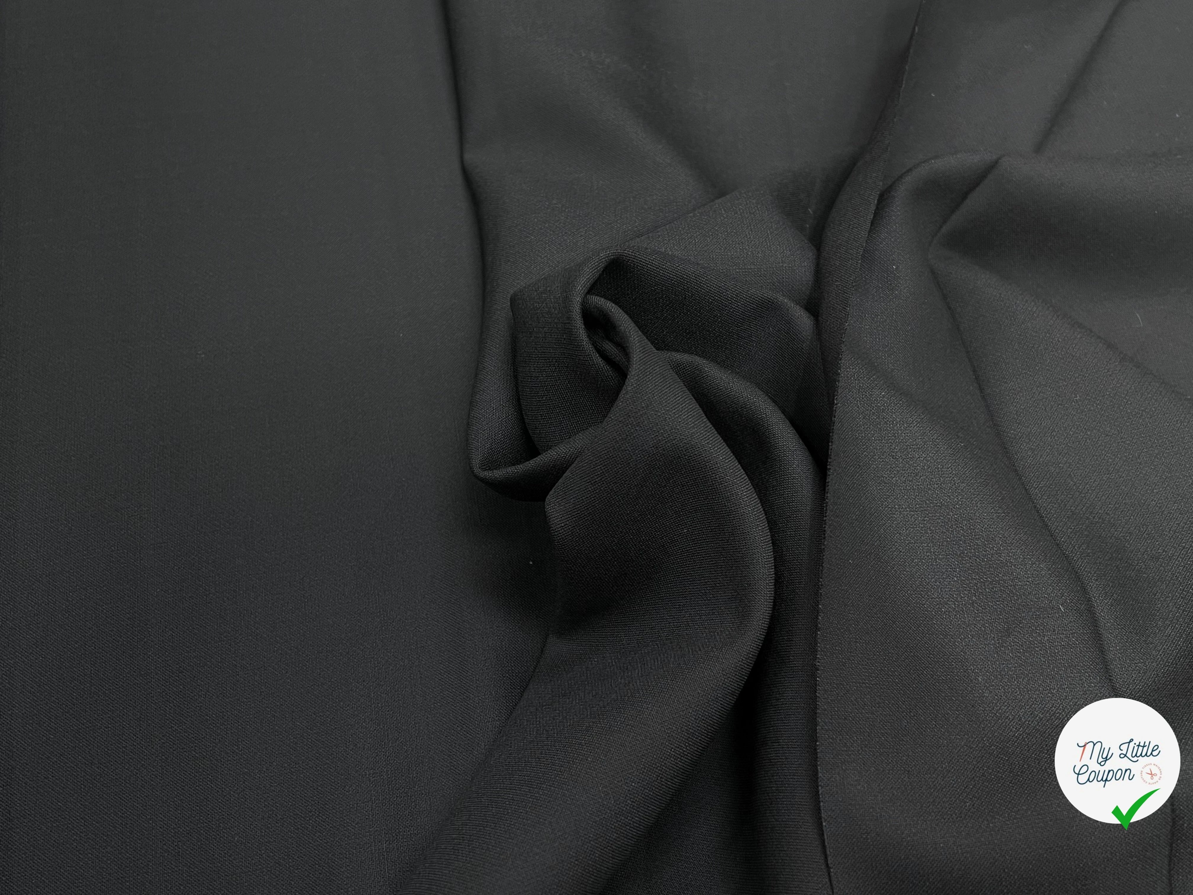 TOILE LOURDE STRETCH NOIR - My Little Coupon