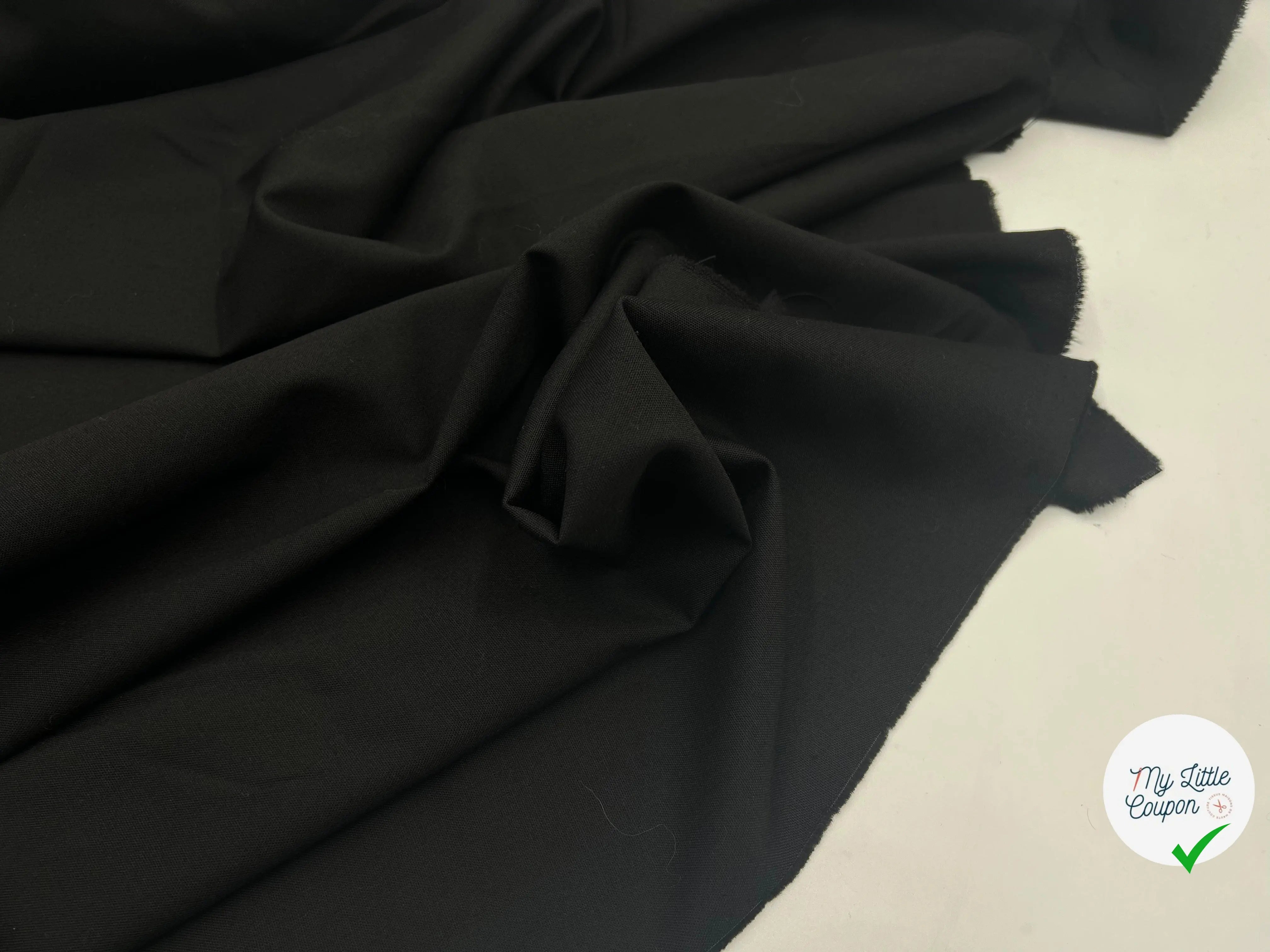 TOILE NOIRE POLYVISCOSE - My Little Coupon - tissu - coudre