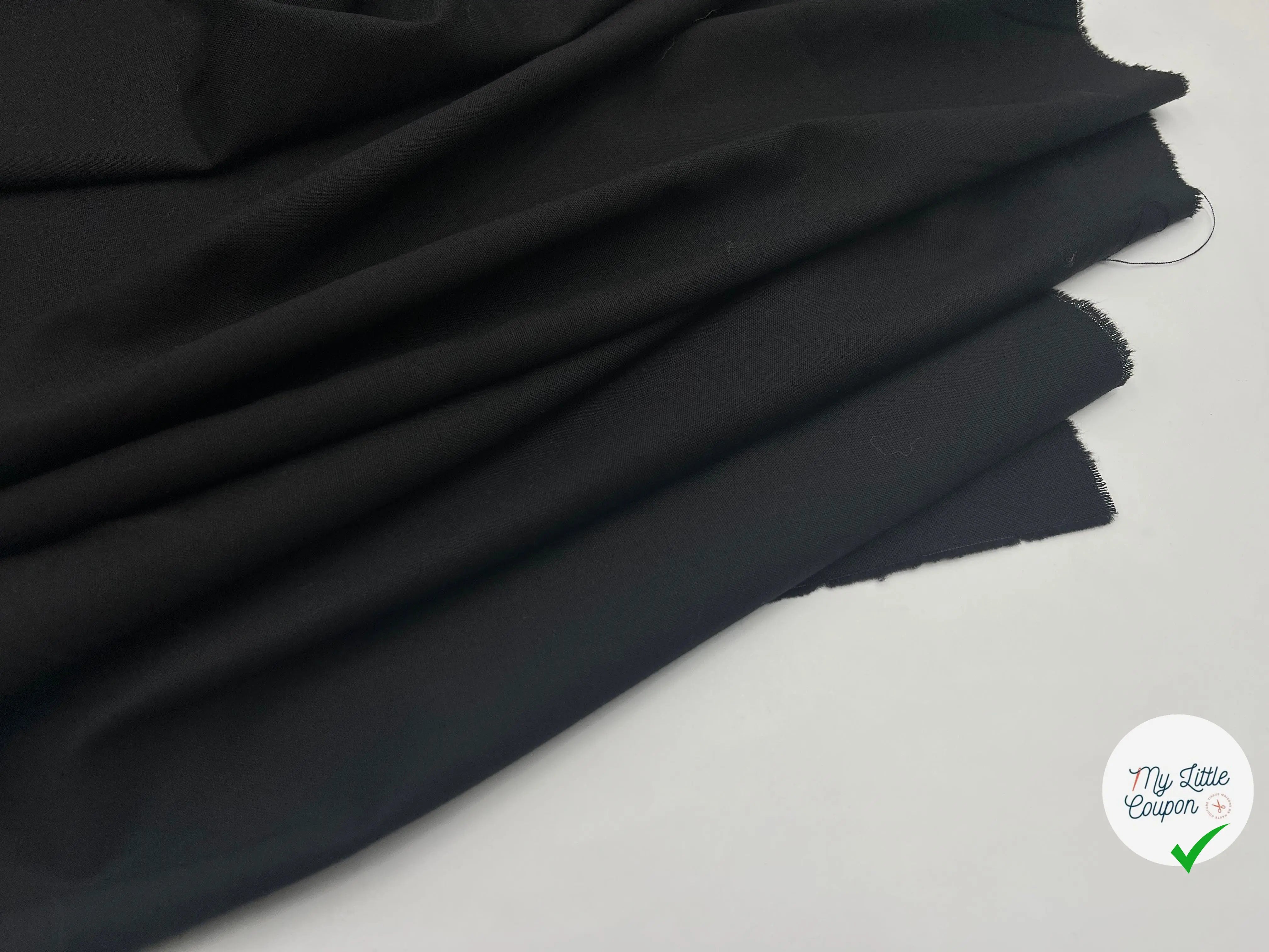 TOILE NOIRE POLYVISCOSE - My Little Coupon - tissu - coudre