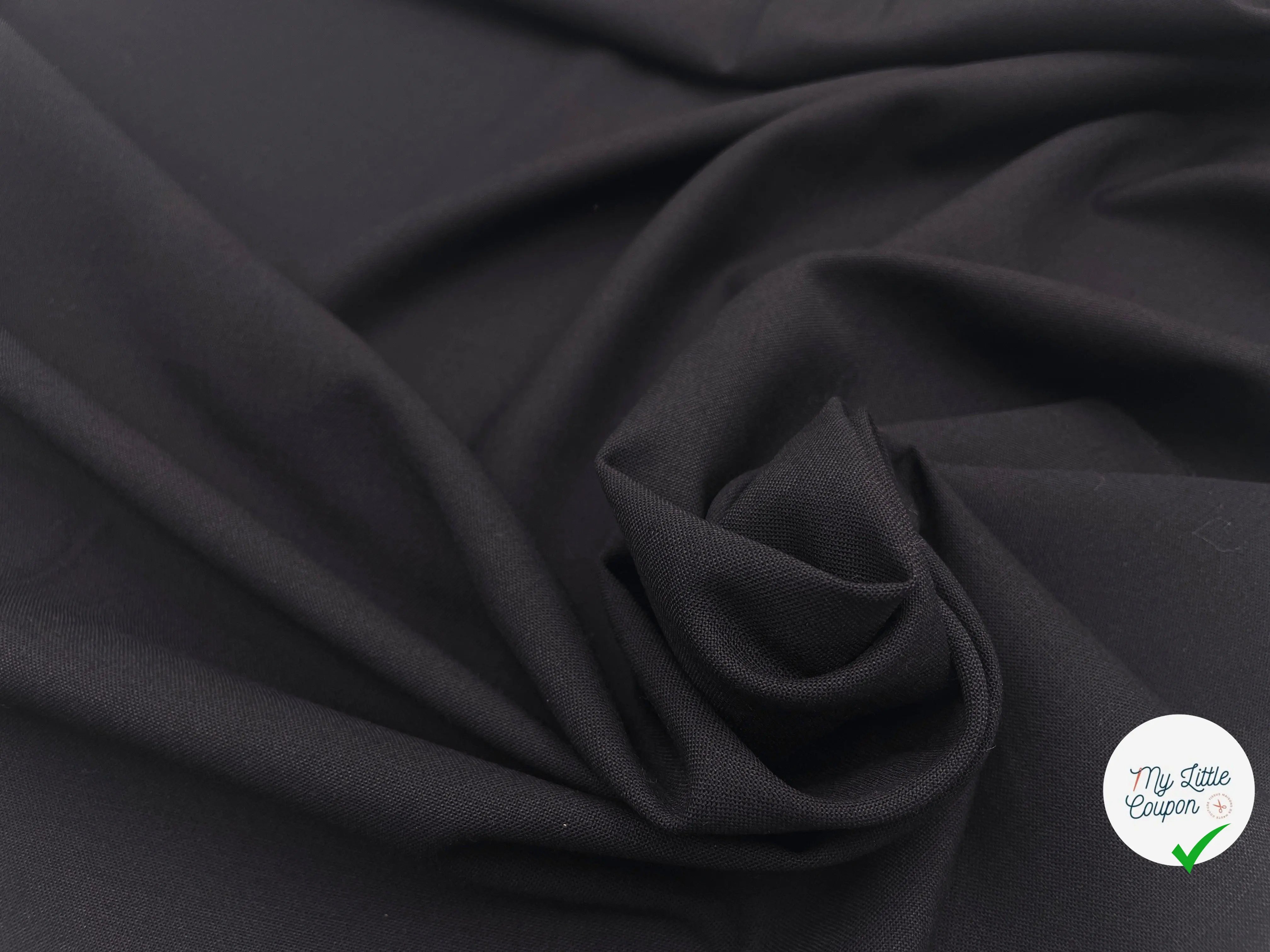 TOILE NOIRE STRETCH - My Little Coupon - tissu - coudre