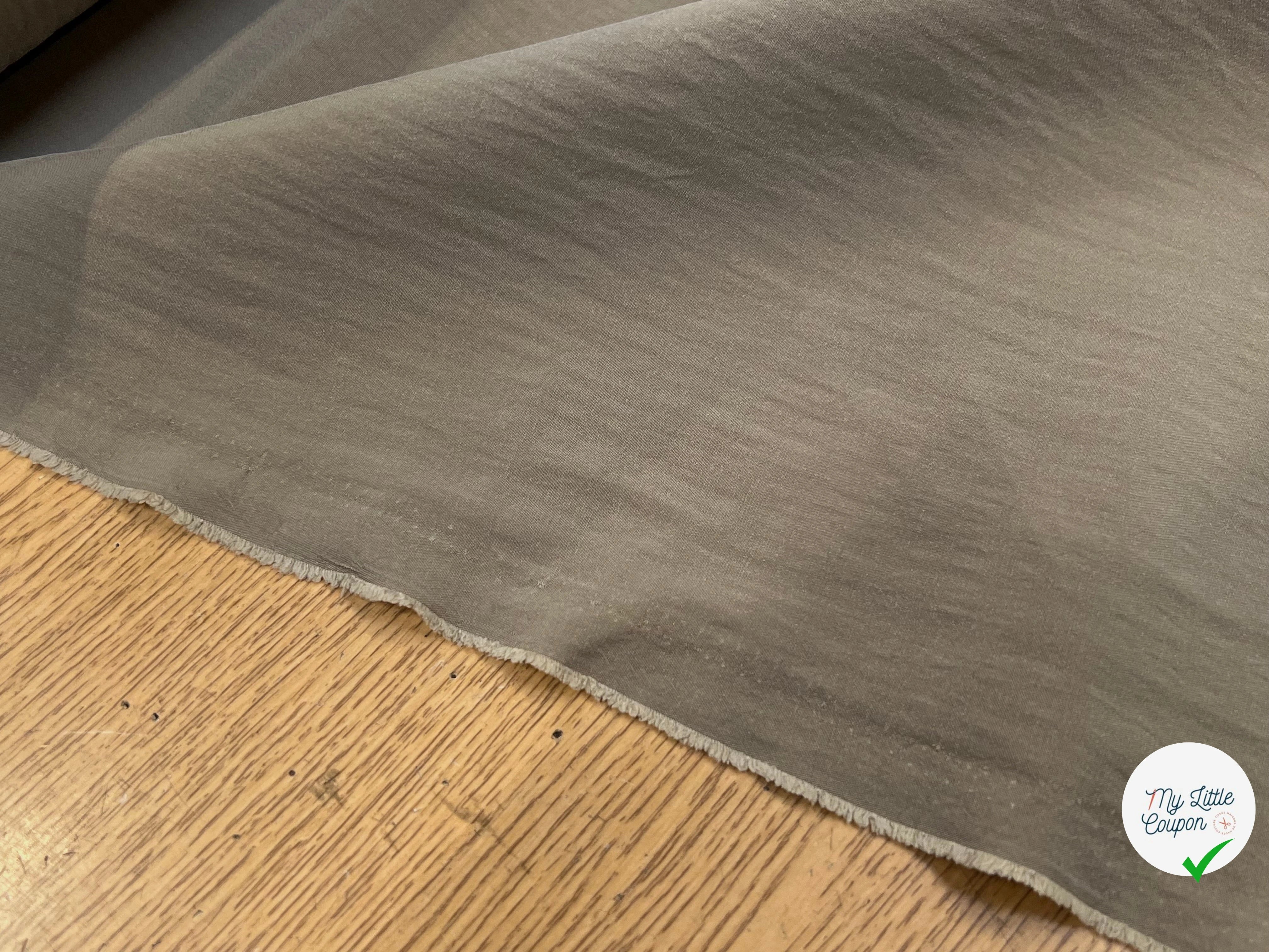 TOILE PARKA CRAQUANTE TAUPE - My Little Coupon