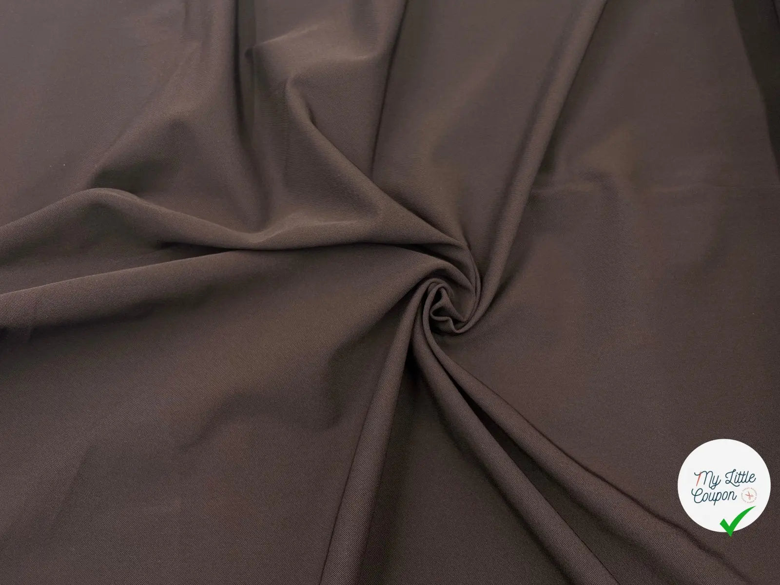 TOILE POLYAMIDE STRETCH CHOCOLAT - My Little Coupon - tissu - coudre