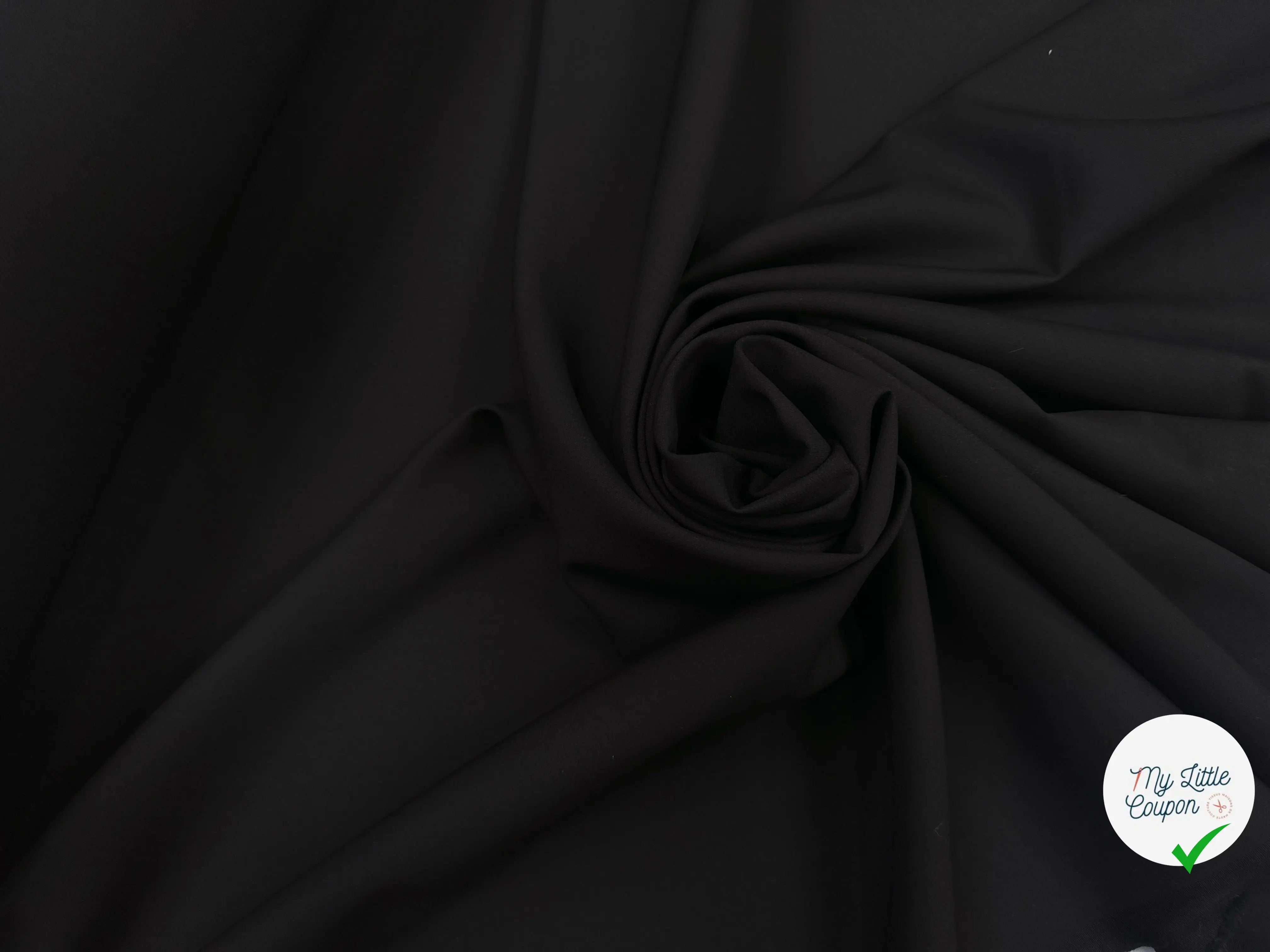 TOILE POLYESTER NOIR PREMIUM - My Little Coupon