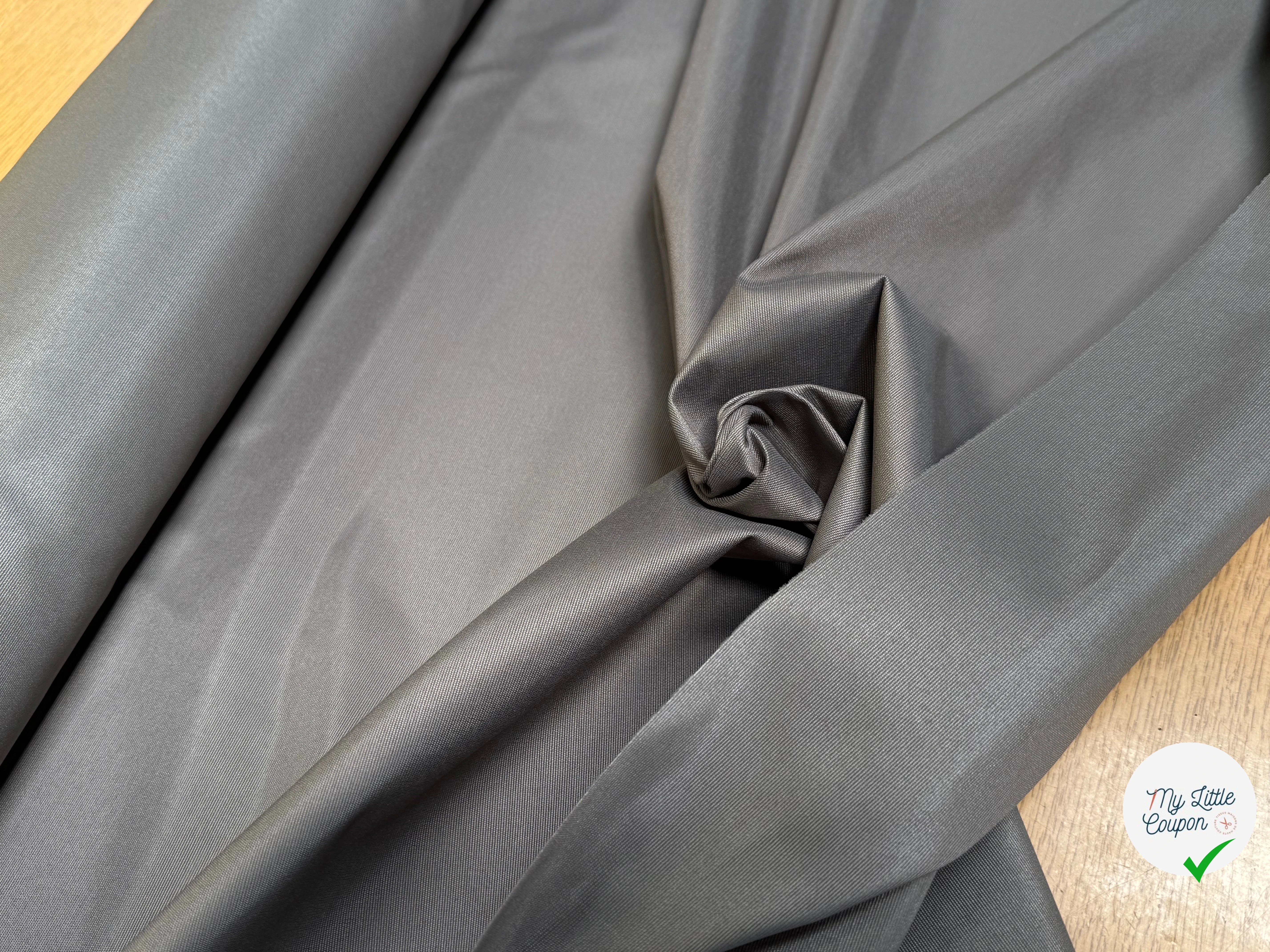 TOILE POLYVISCOSE CRAQUANTE GRISE - My Little Coupon