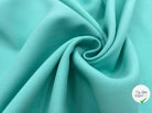 TOILE POLYVISCOSE TURQUOISE DOUBLE ÉTOFFE COLLÉE - My Little Coupon - tissu - coudre