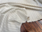 TOILE RAYÉE LIN COTON DRILL ÉCRU - My Little Coupon