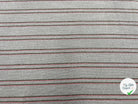 TOILE RUSTIQUE BI STRIPES KAKI ET CORAIL - My Little Coupon - tissu - coudre