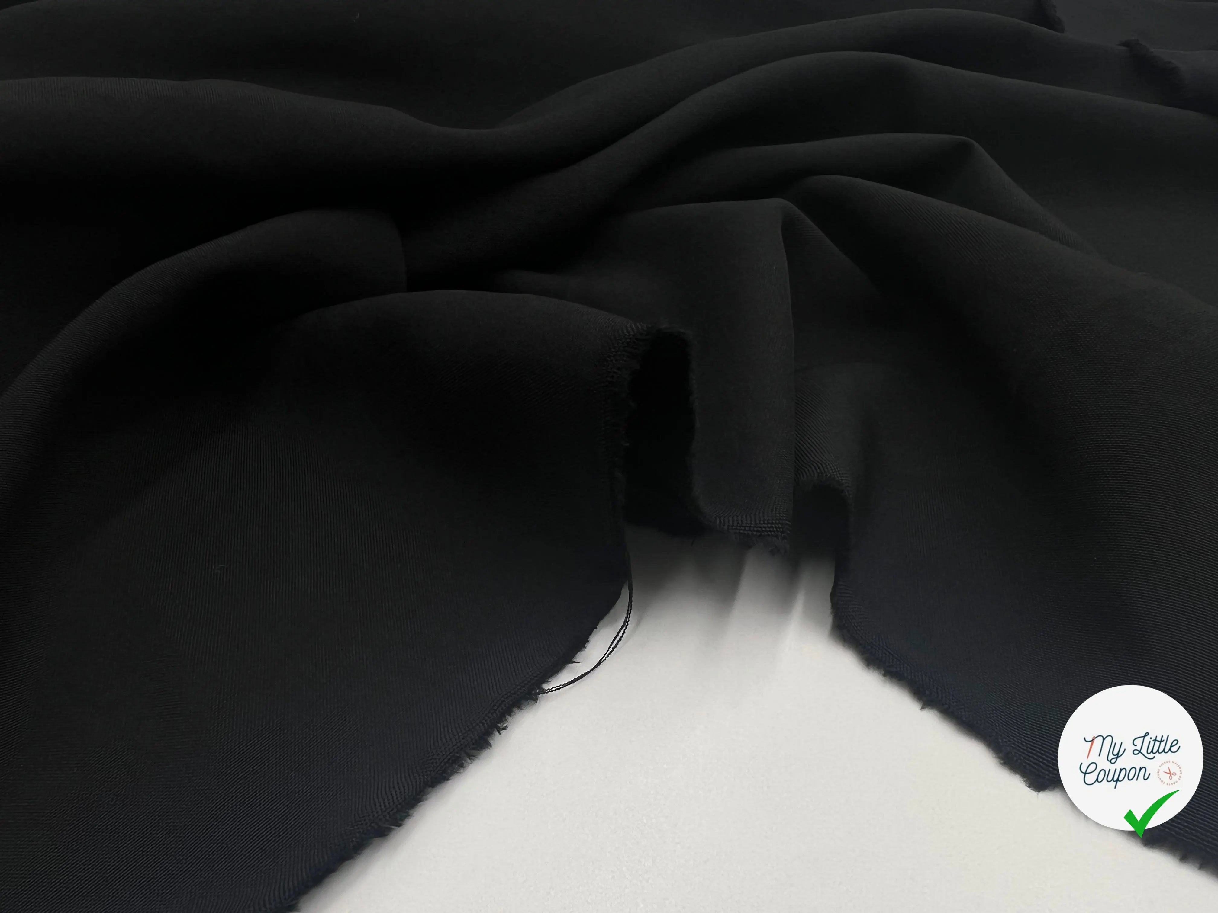 TOILE SOUPLE NOIRE - My Little Coupon - tissu - coudre