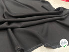 TOILE SOUPLE VISCOSE LAINE VIERGE NOIR ITALIE LEGERES RAYURES MSO